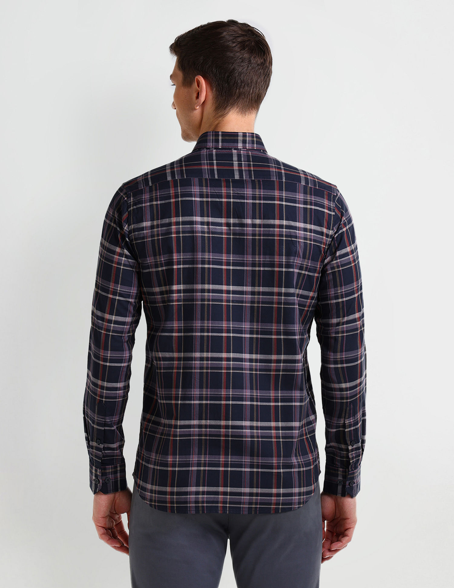 Arrow Sport Tartan Checked Cotton Shirt