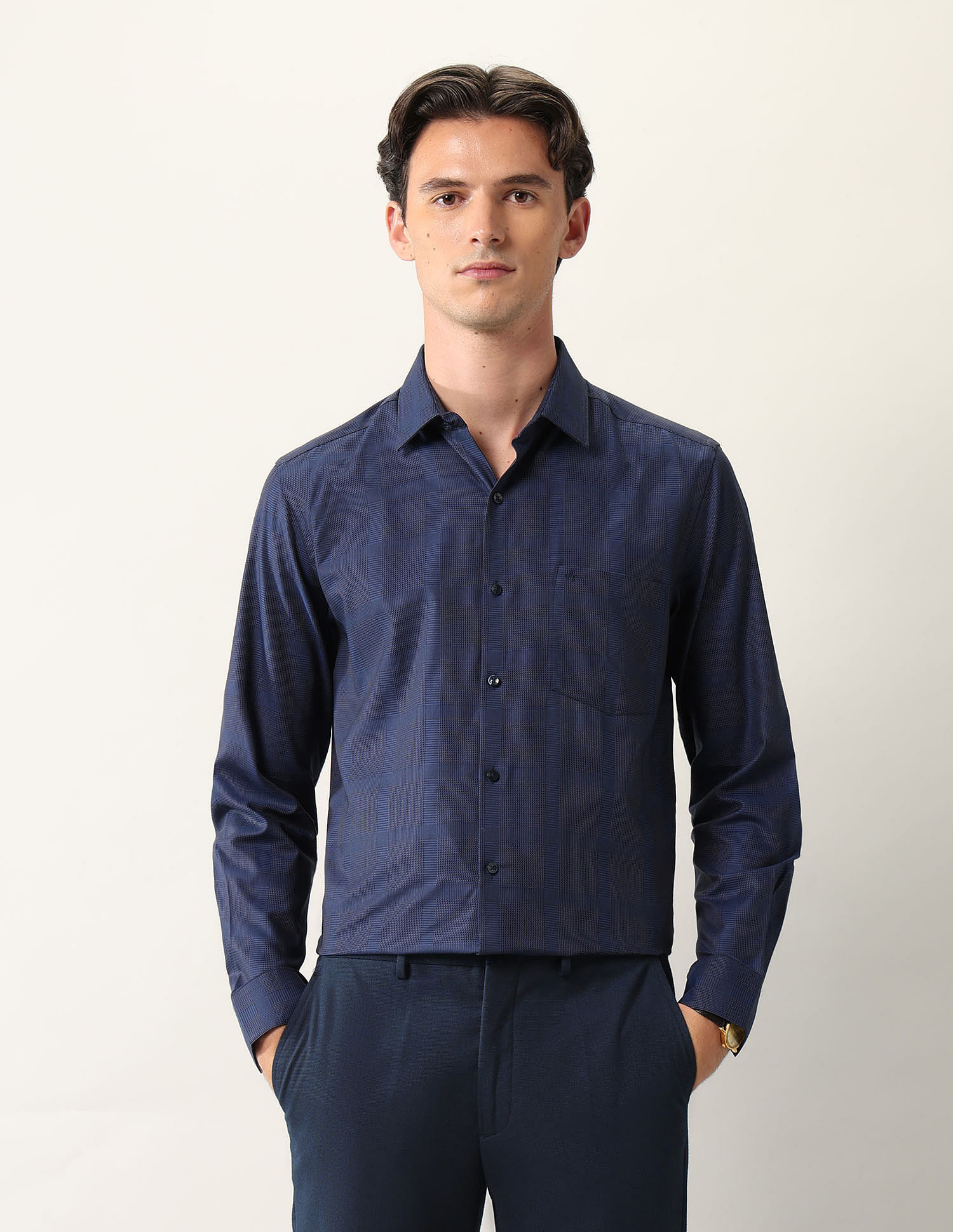 Arrow Glen Checked Dobby Ceremonial Shirt