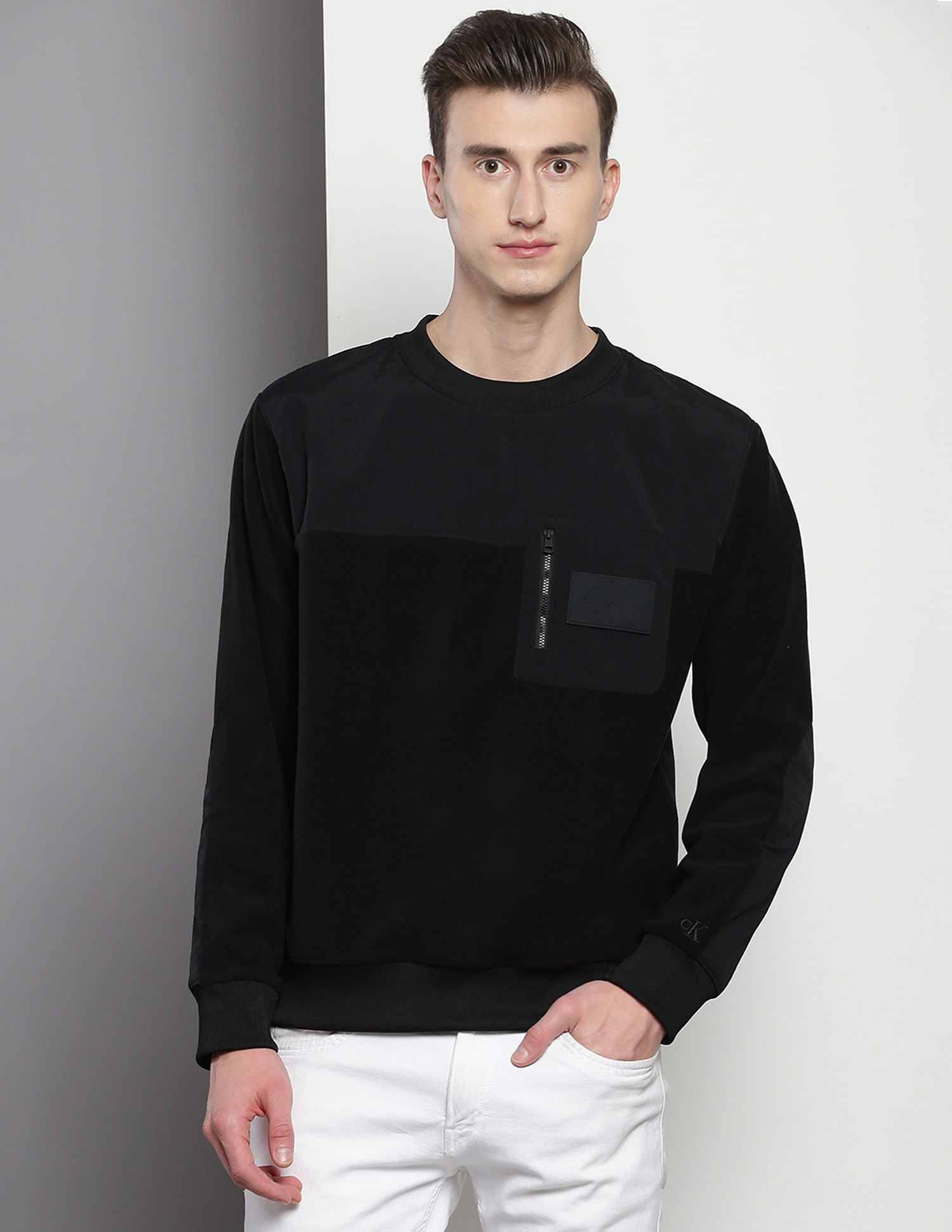 Calvin Klein Crew Neck Fleece Sweatshirt