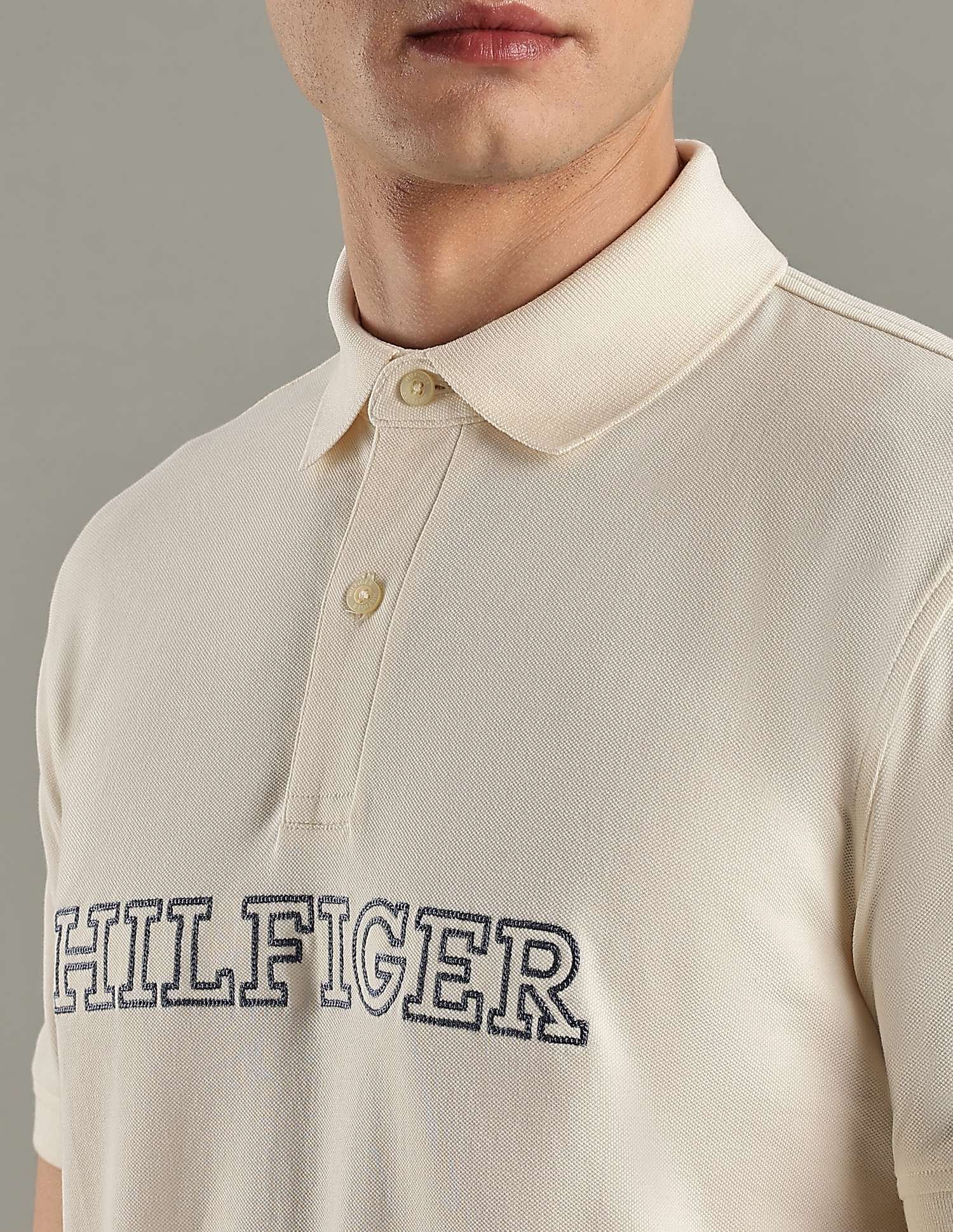 Tommy Hilfiger Logo Regular-Fit Cotton Polo T-Shirt