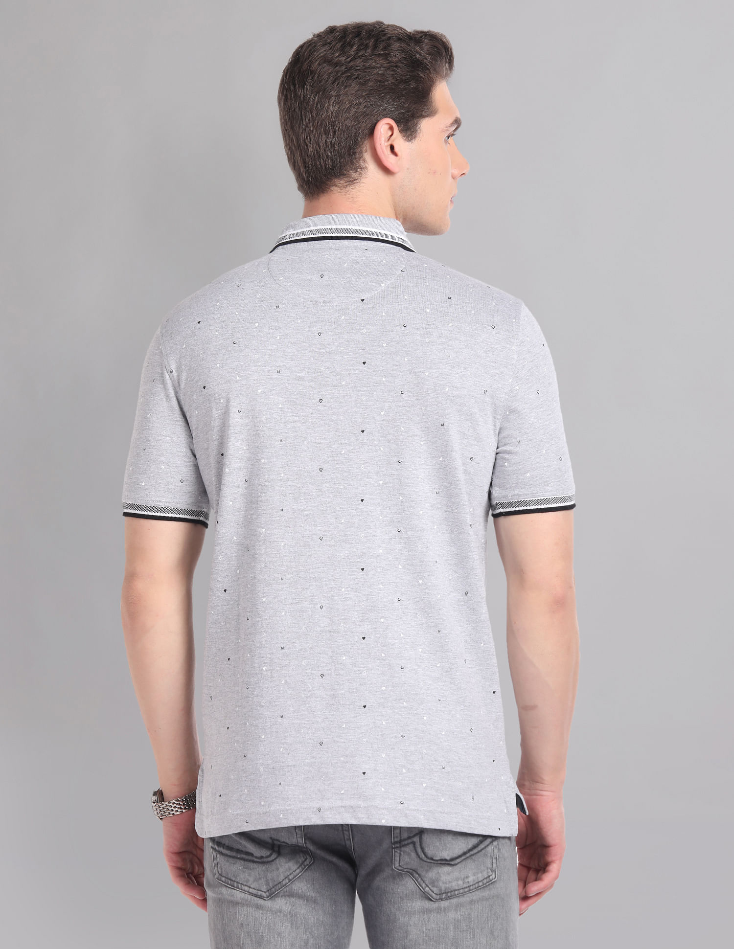 AD by Arvind Cotton Slim Real Deal Polo Shirt