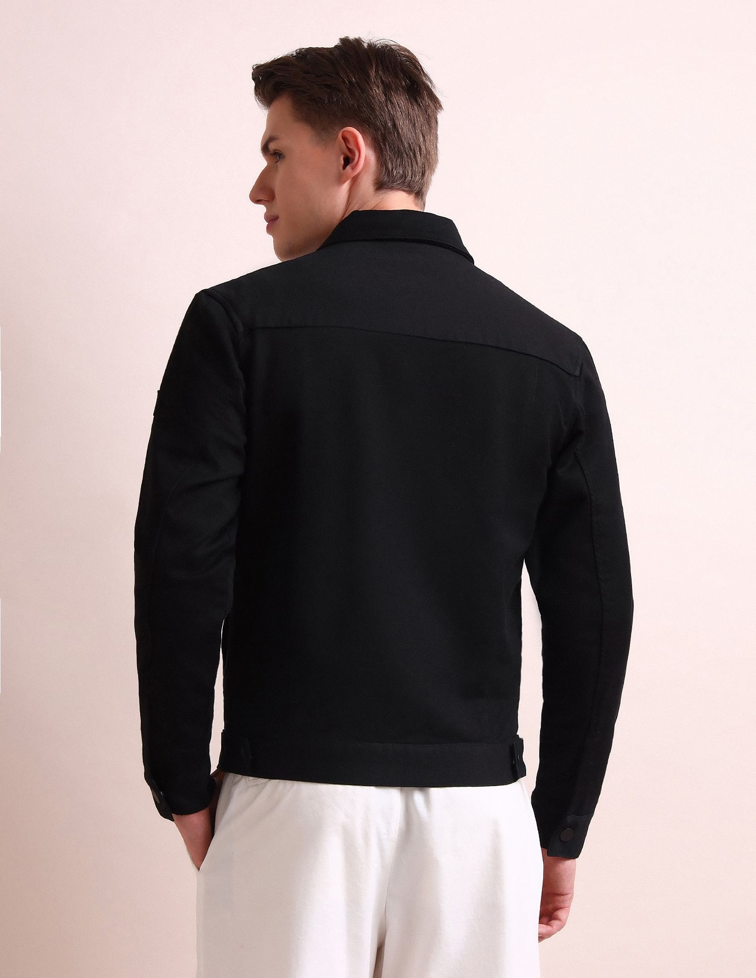 Arrow Newyork Solid Patch Pocket Jacket