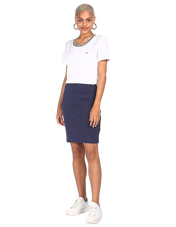 Navy bodycon skirt hotsell