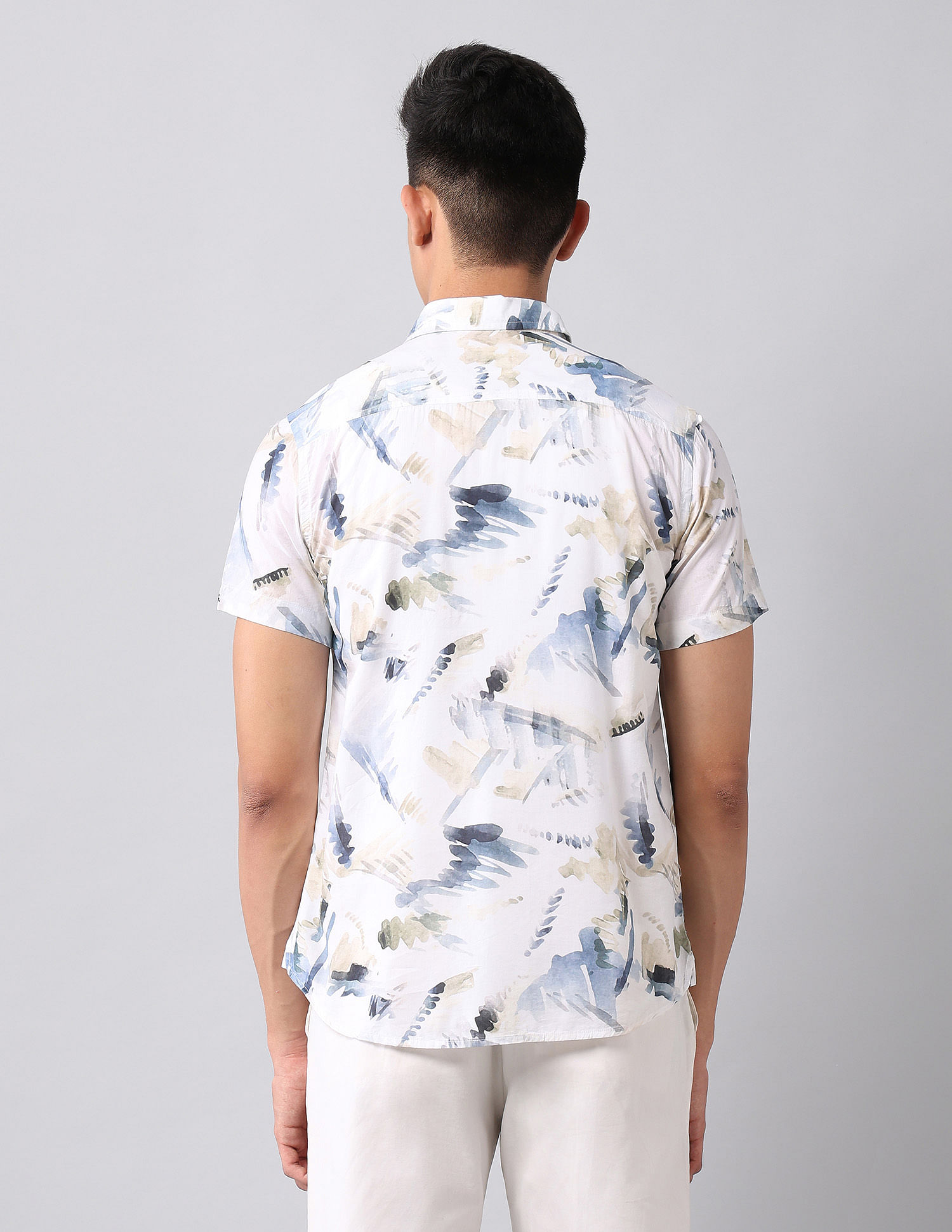 U.S. Polo Assn. Denim Co. Abstract Printed Regular Fit Shirt