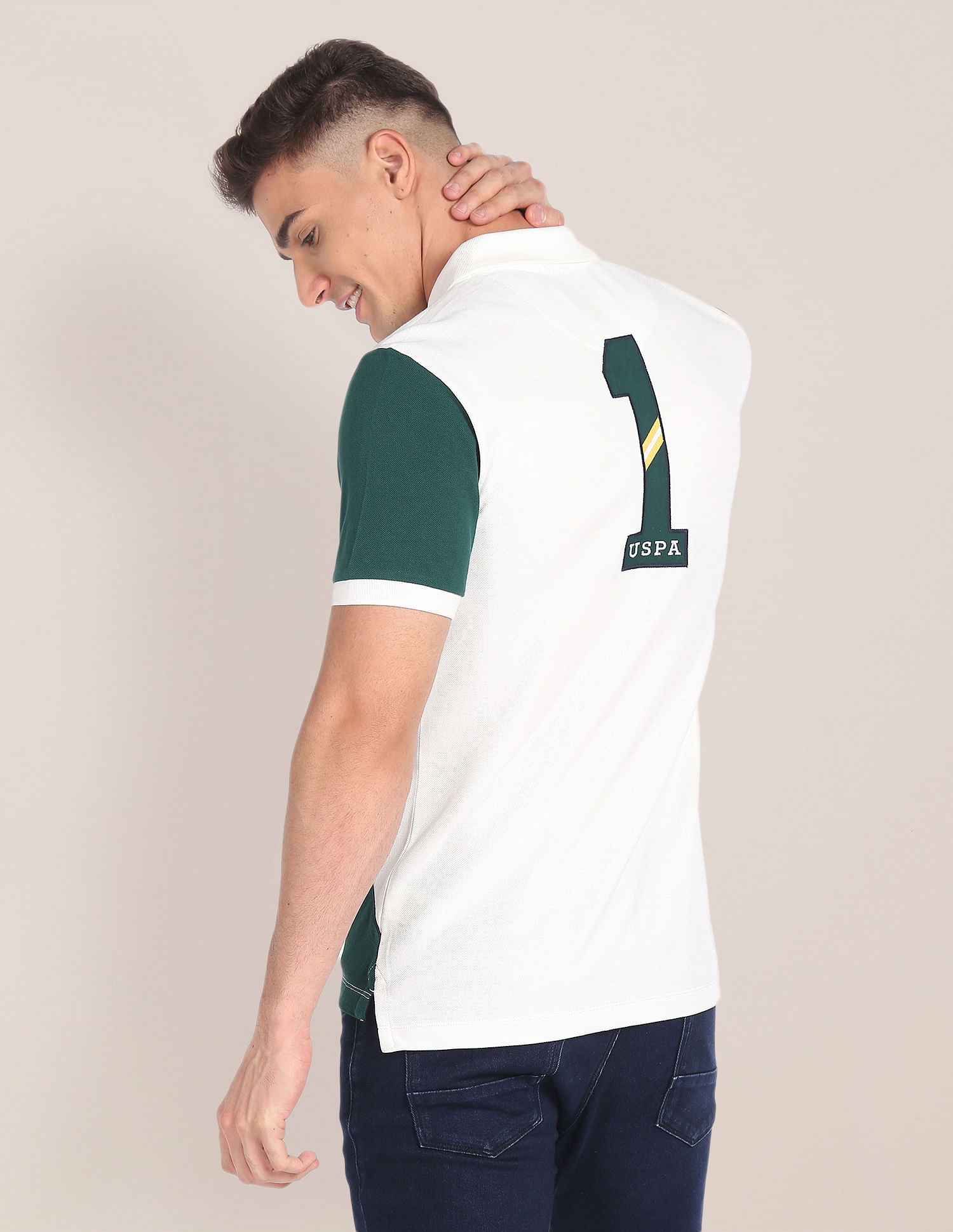 U.S. Polo Assn. Iconic Number Varsity Polo Shirt