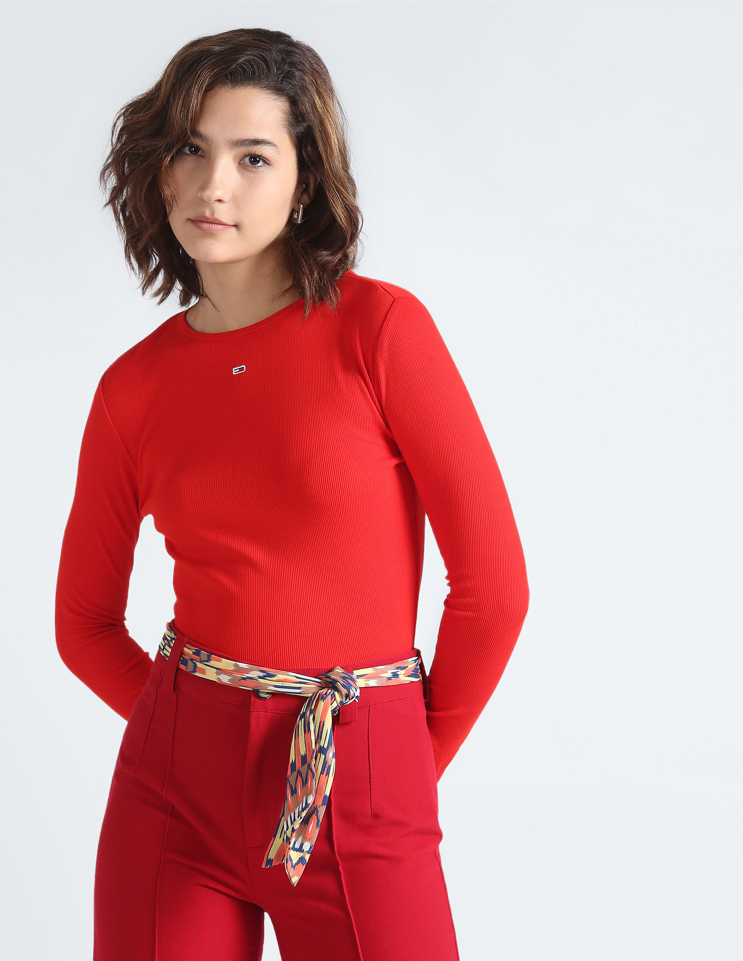 Tommy Hilfiger Long Sleeve Ribbed Essential T-Shirt