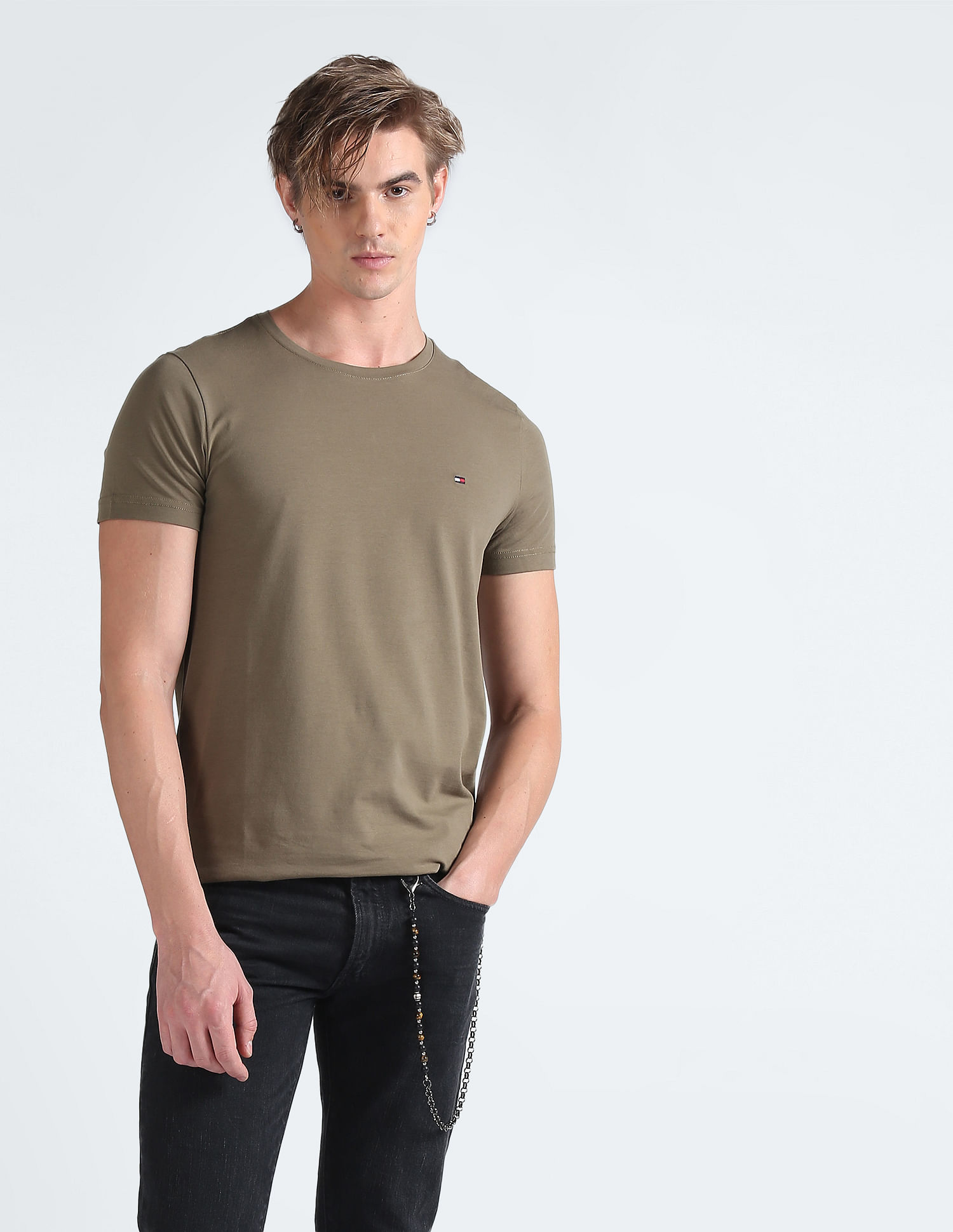 Tommy Hilfiger Transitional Organic Cotton Stretch Slim Fit T-Shirt