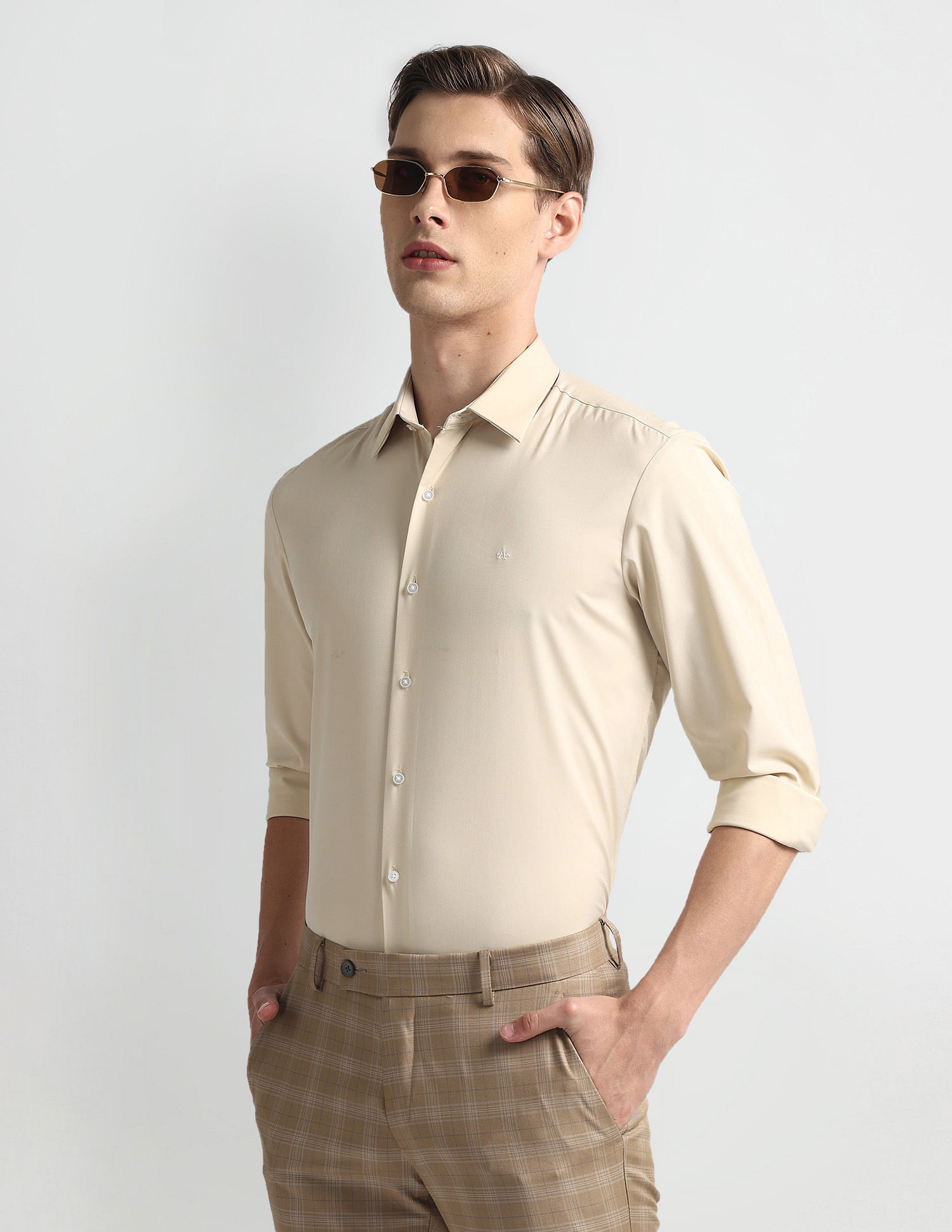 Arrow Newyork Manhattan Slim Fit Twill Shirt