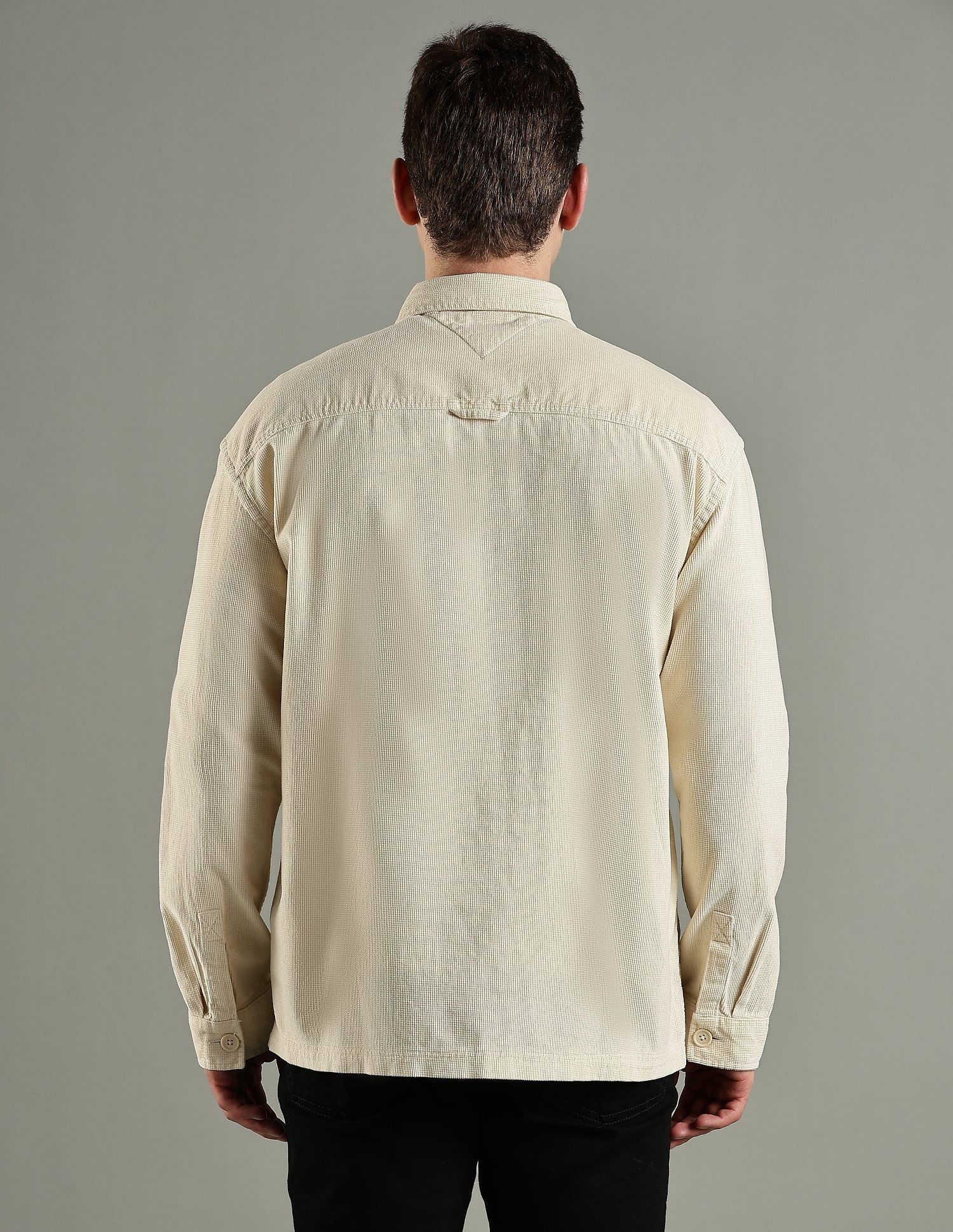 Tommy Hilfiger Solid Oversized Fit Cotton Shirt