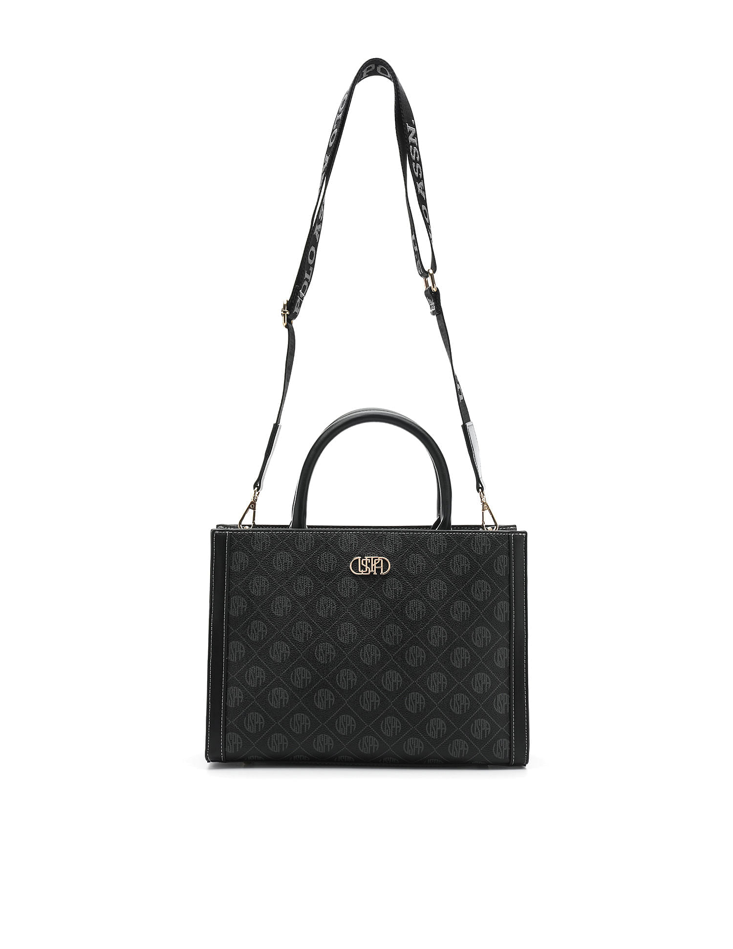 U.S. Polo Assn. Bernice Monogram Satchel Bag