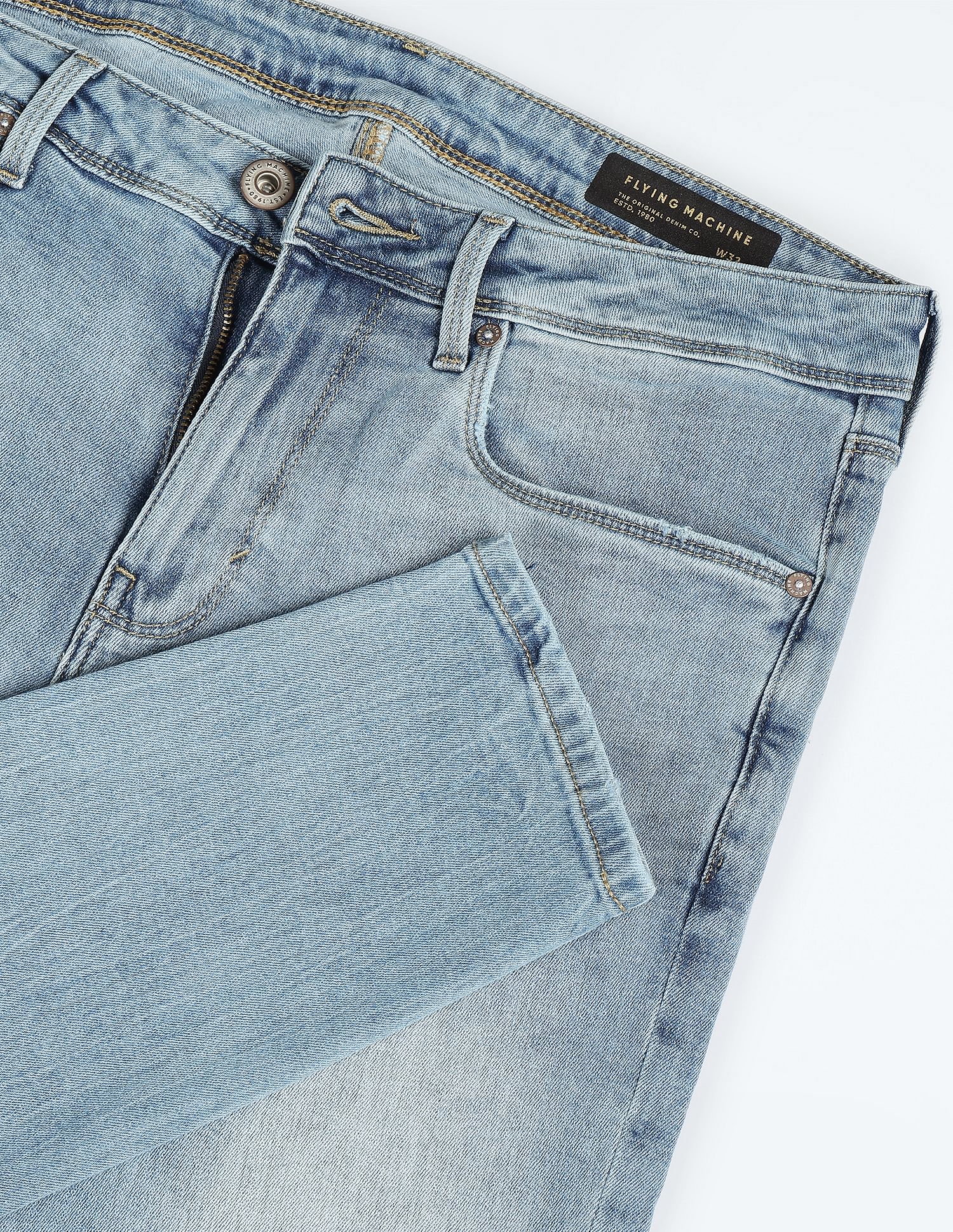Flying Machine Stone Wash Skinny Jeans