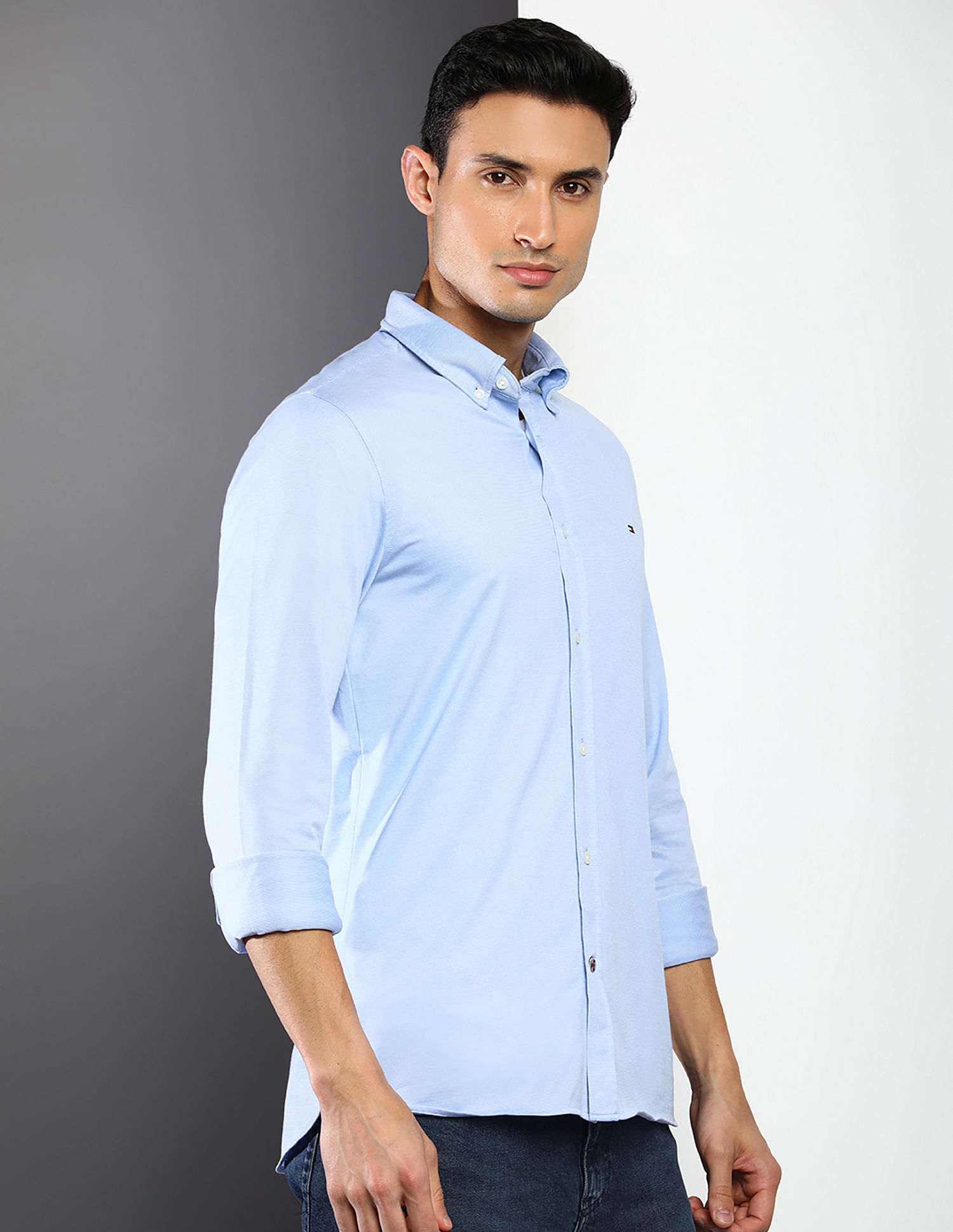 Tommy Hilfiger Organic Cotton Knit Casual Shirt