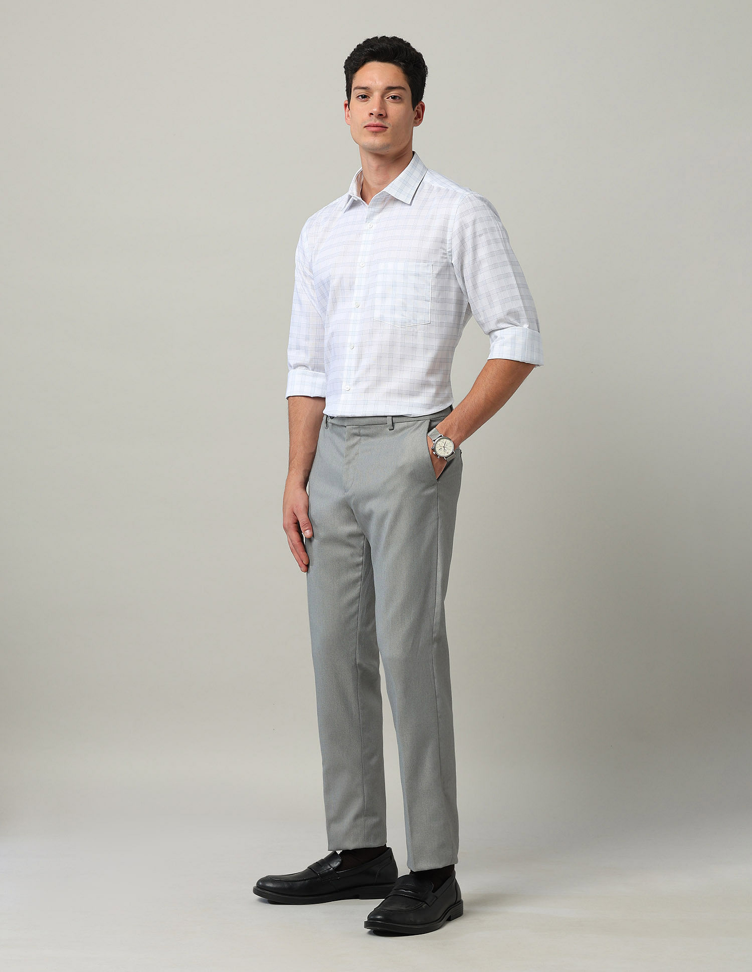 Arrow Grid Tattersall Checked Liberty Classic Fit Shirt