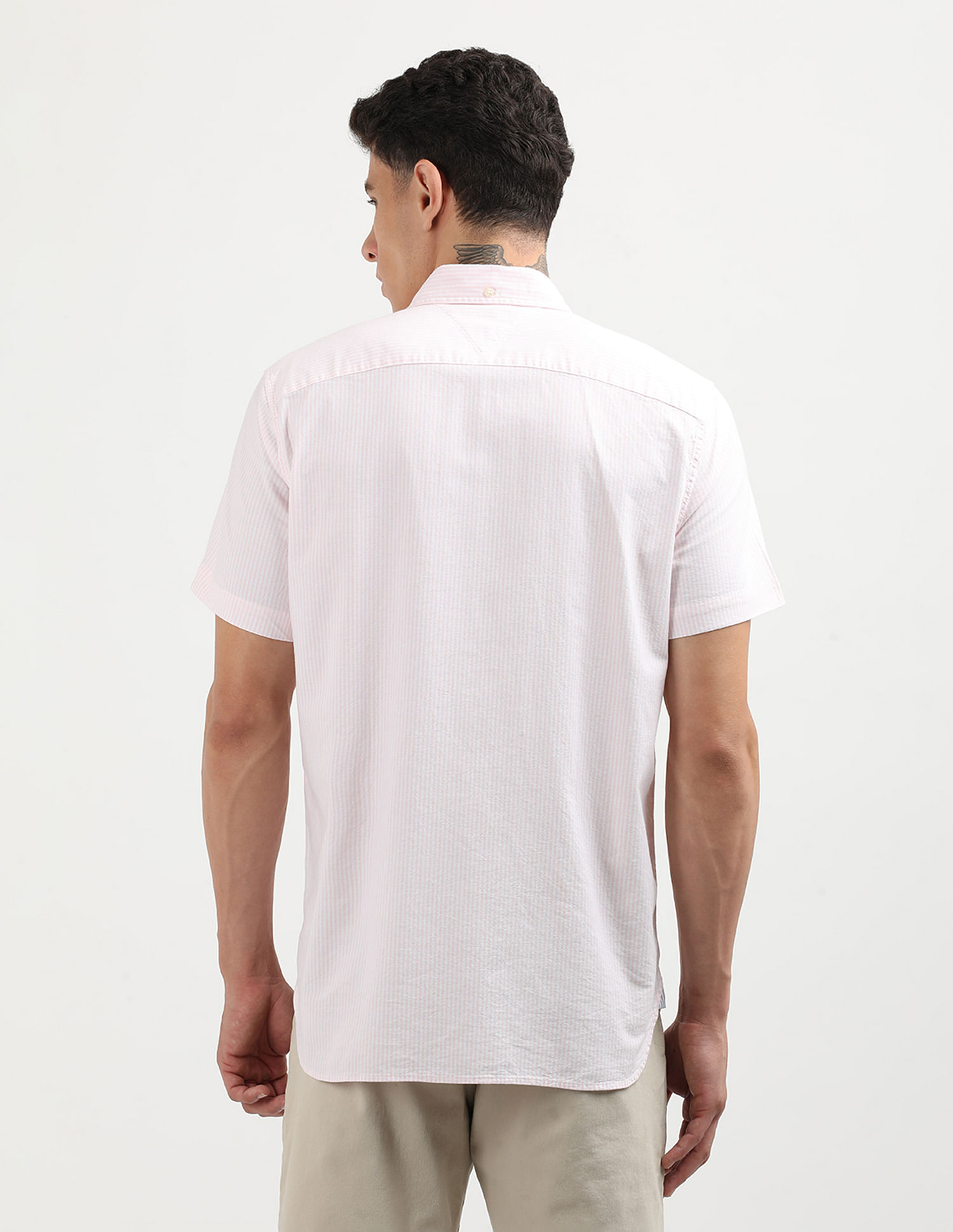 Tommy Hilfiger Stretch Short Sleeve Oxford Shirt