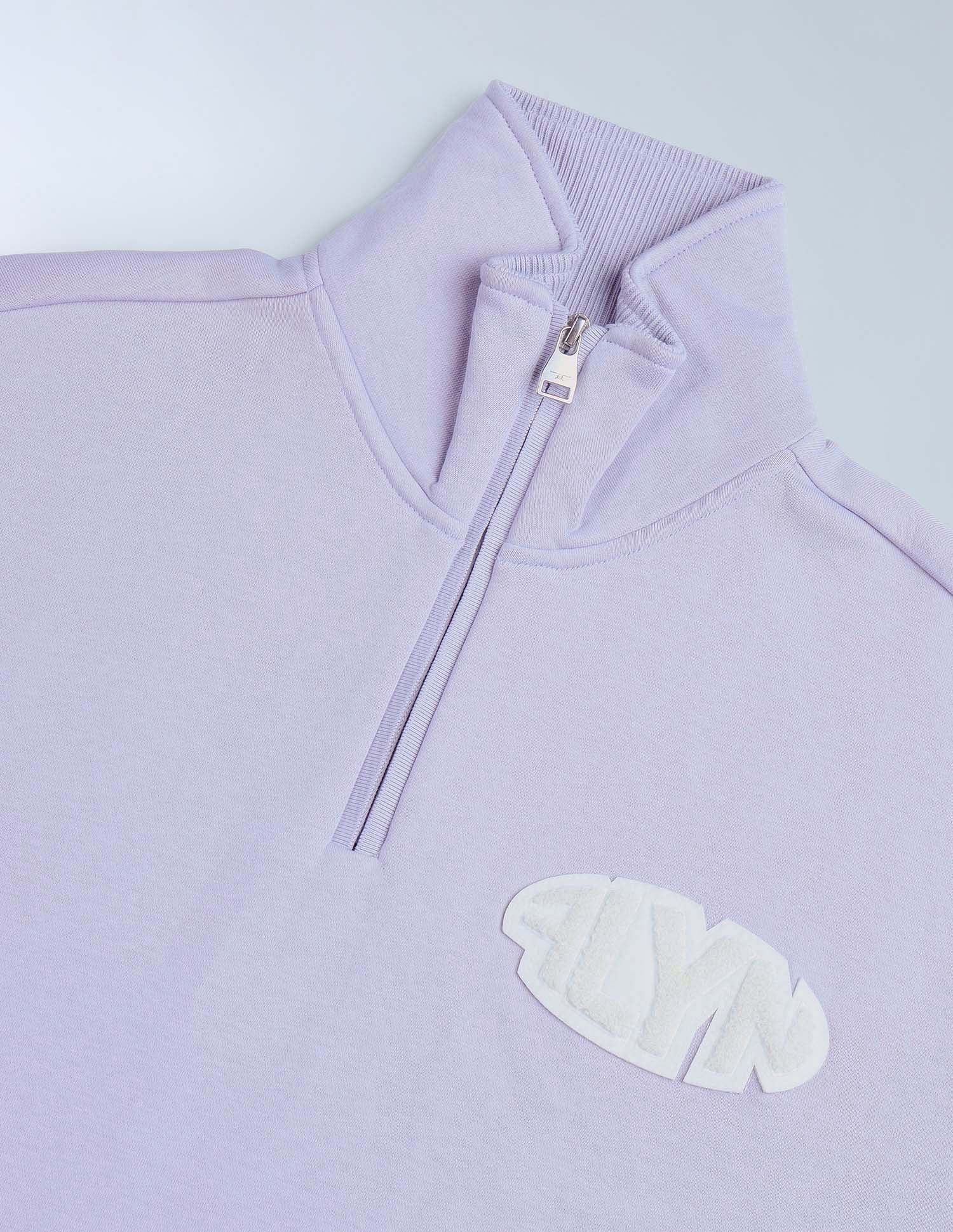 Flying Machine High Neck Solid Sweatshirt