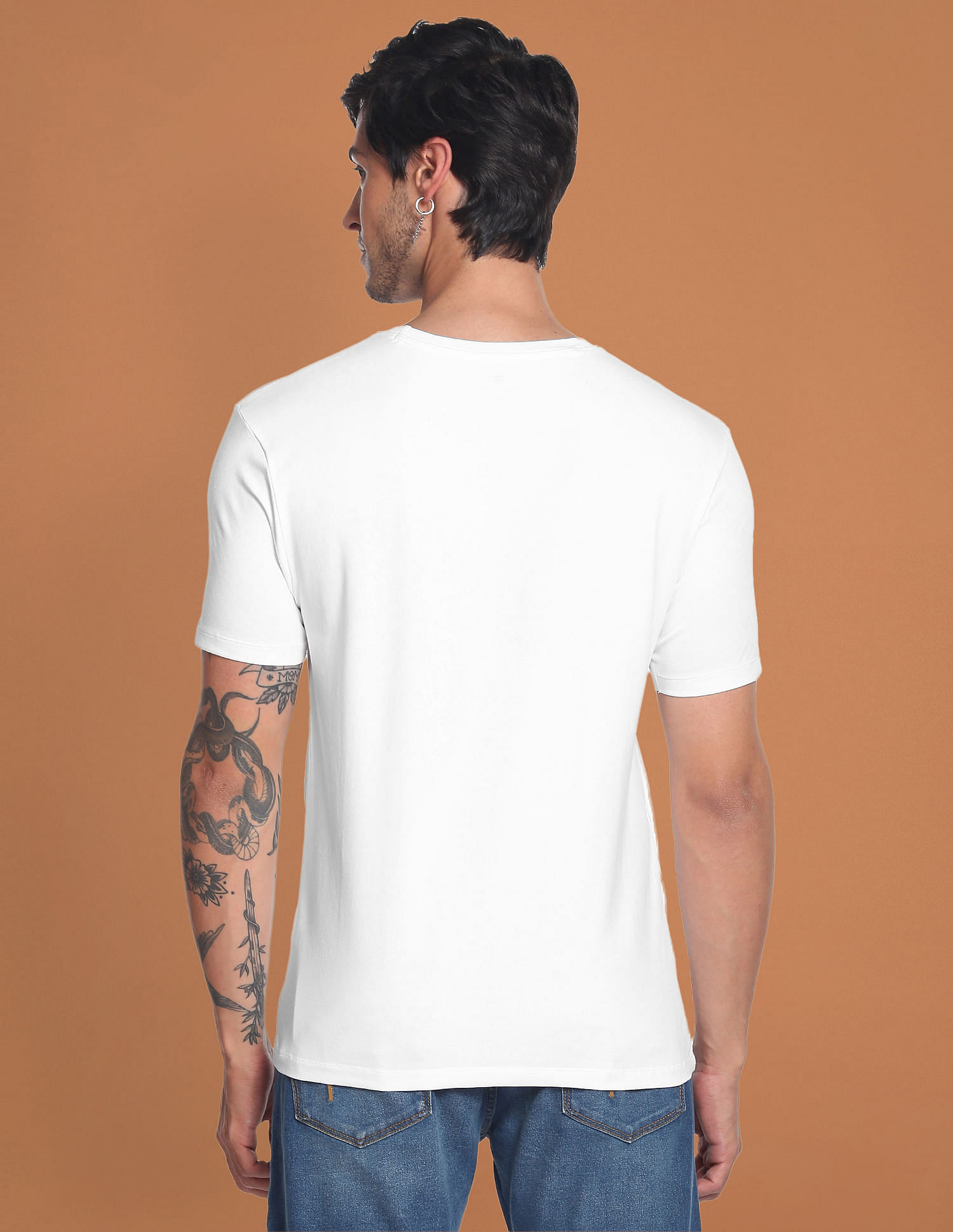 Flying Machine Slim Fit Graphic Print T-Shirt