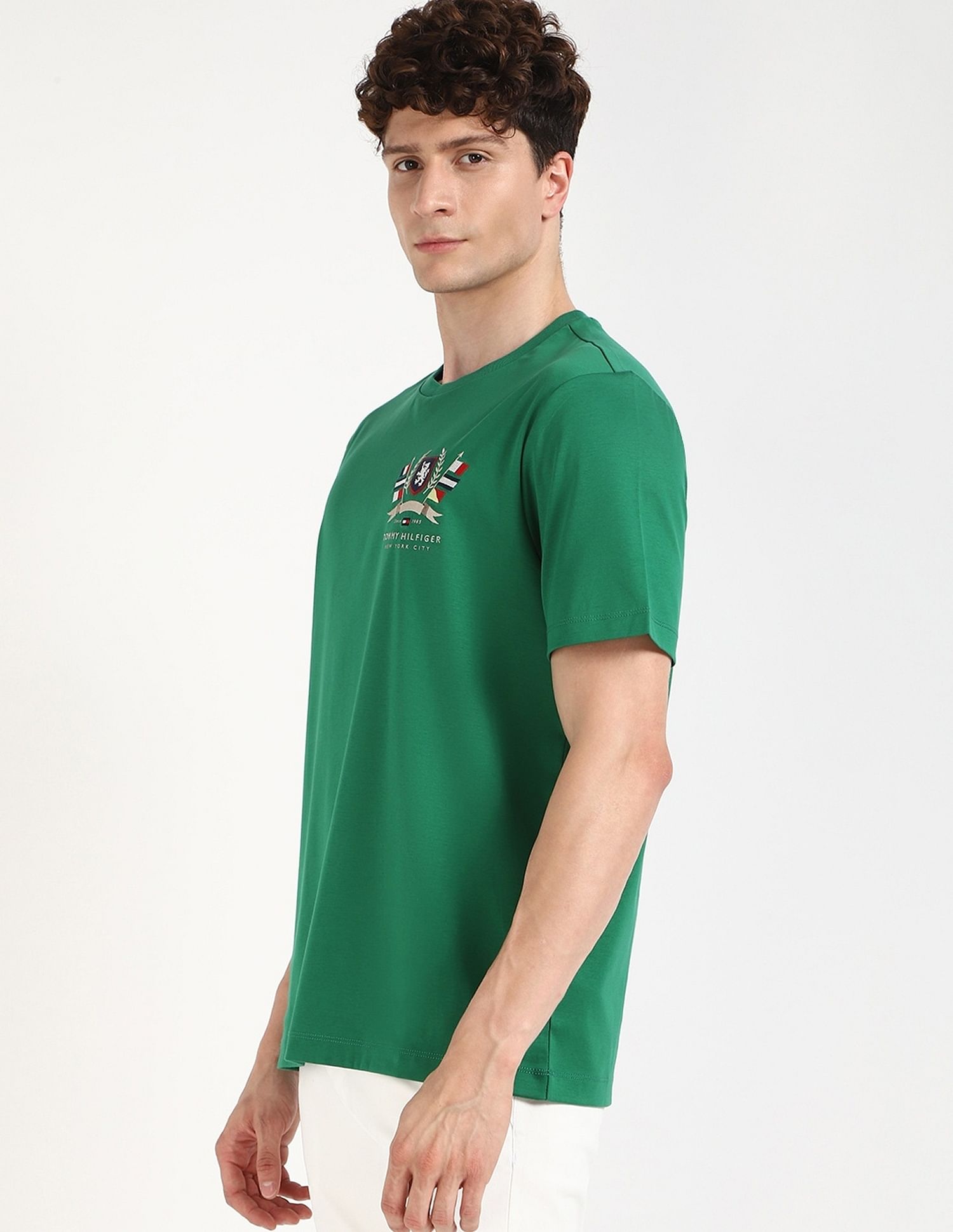 Tommy Hilfiger Embroidered Logo Regular-Fit Cotton T-Shirt