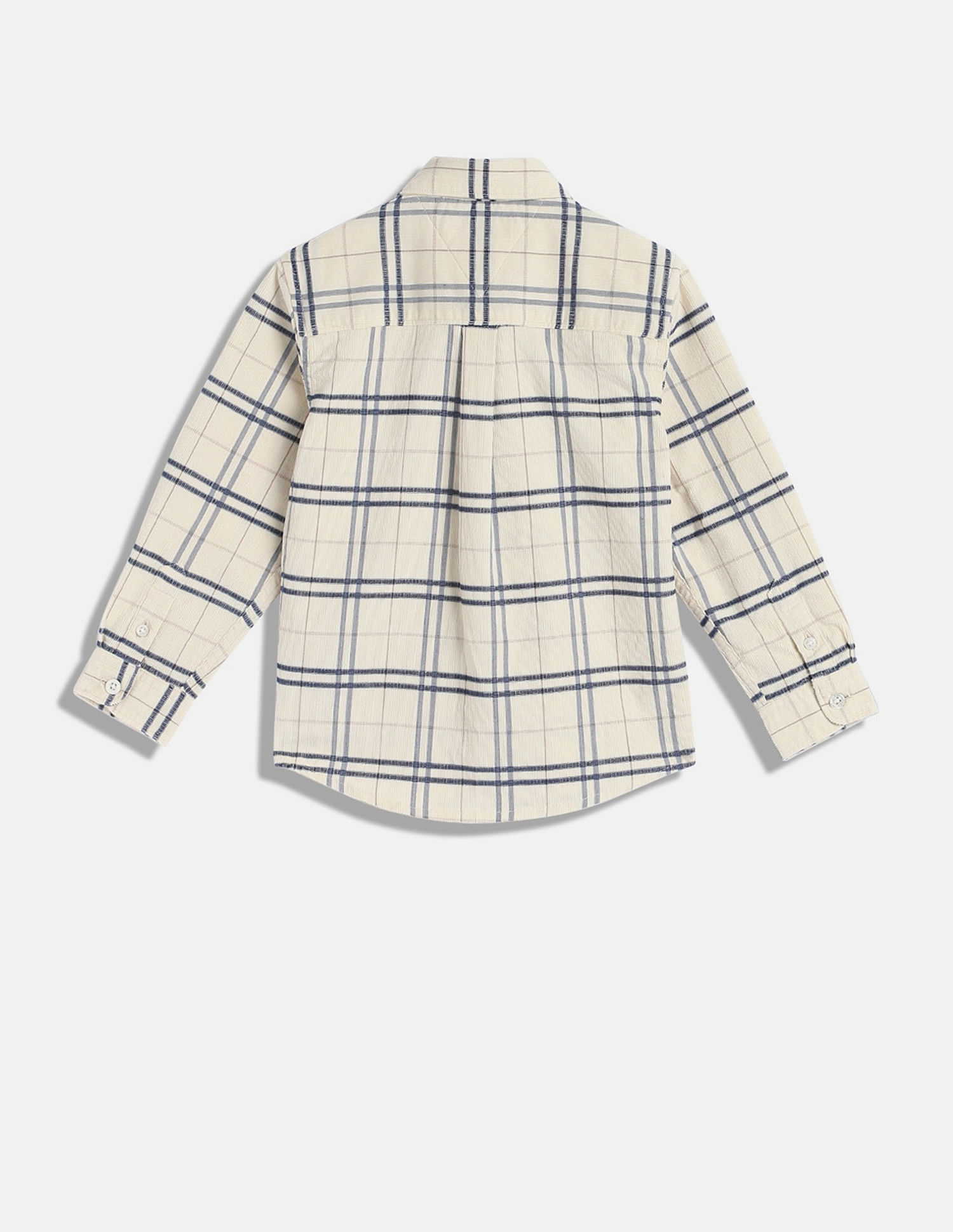 Tommy Hilfiger Kids Boys Checks Regular-Fit Cotton Shirt