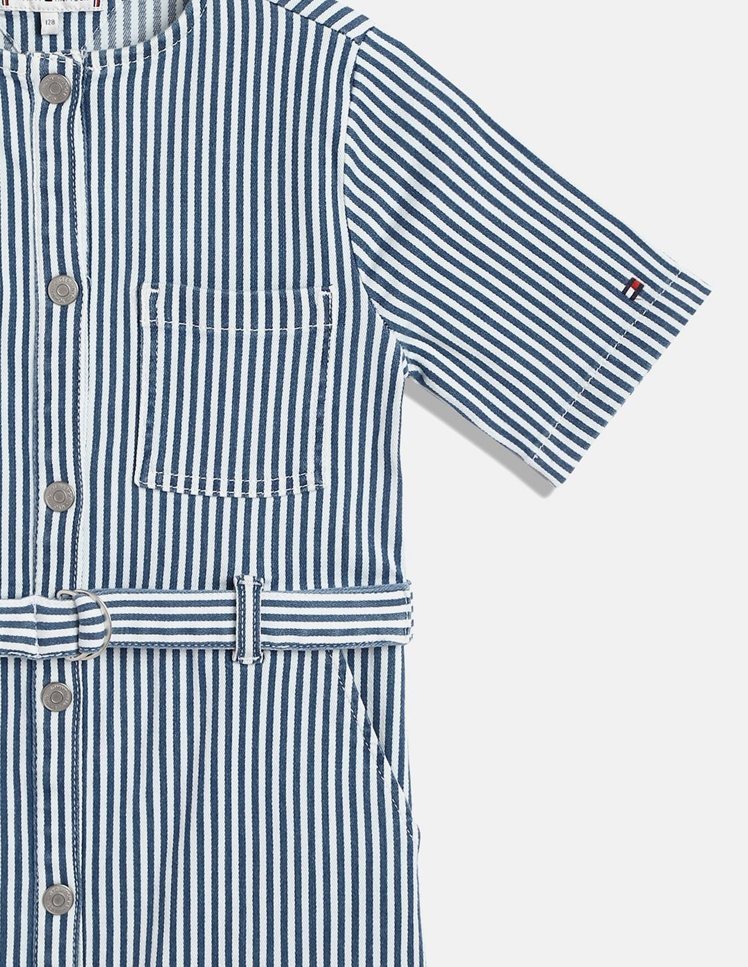 Tommy Hilfiger Kids Girls Printed Regular-Fit Cotton Dresses