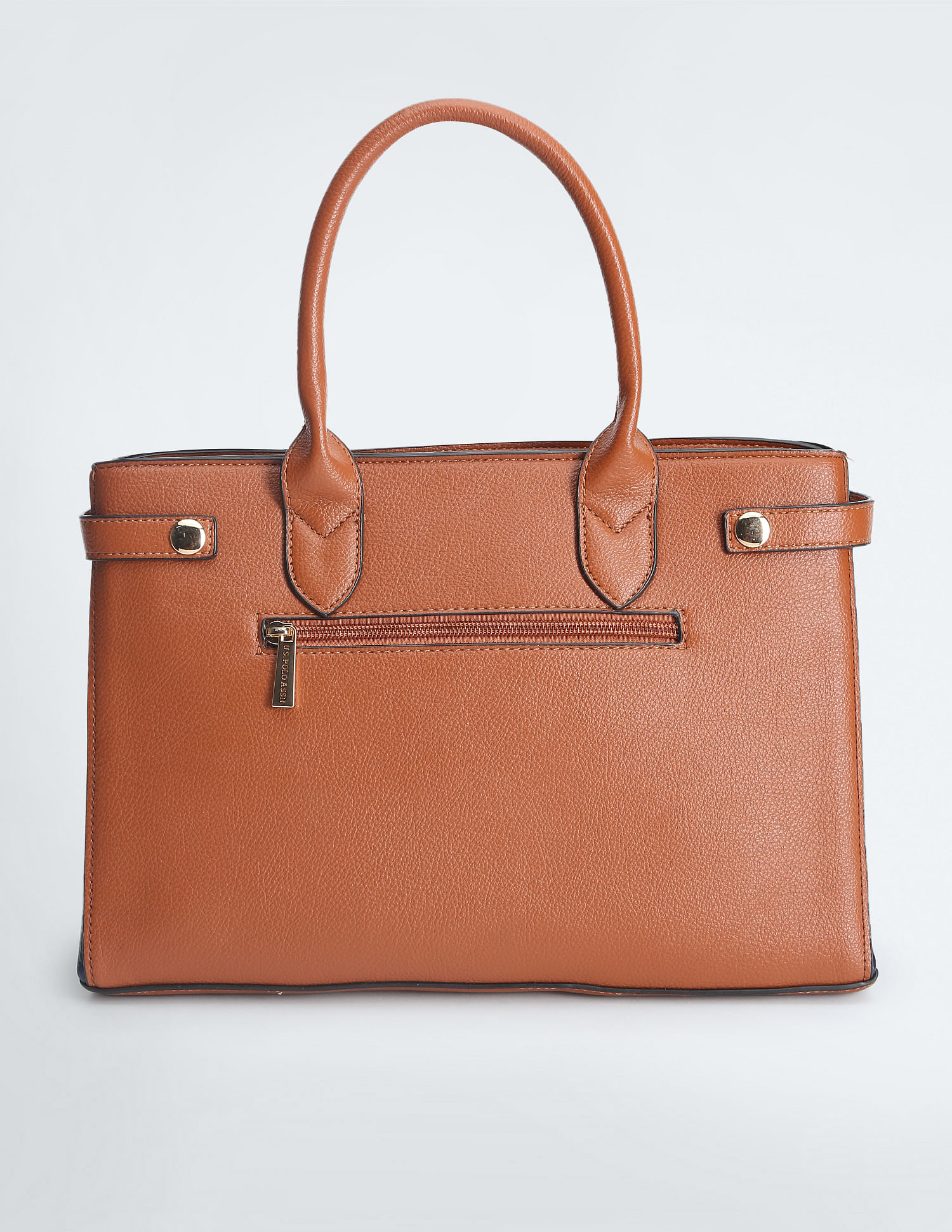 U.S. Polo Assn. Women Brand Stripe Structured Handbag