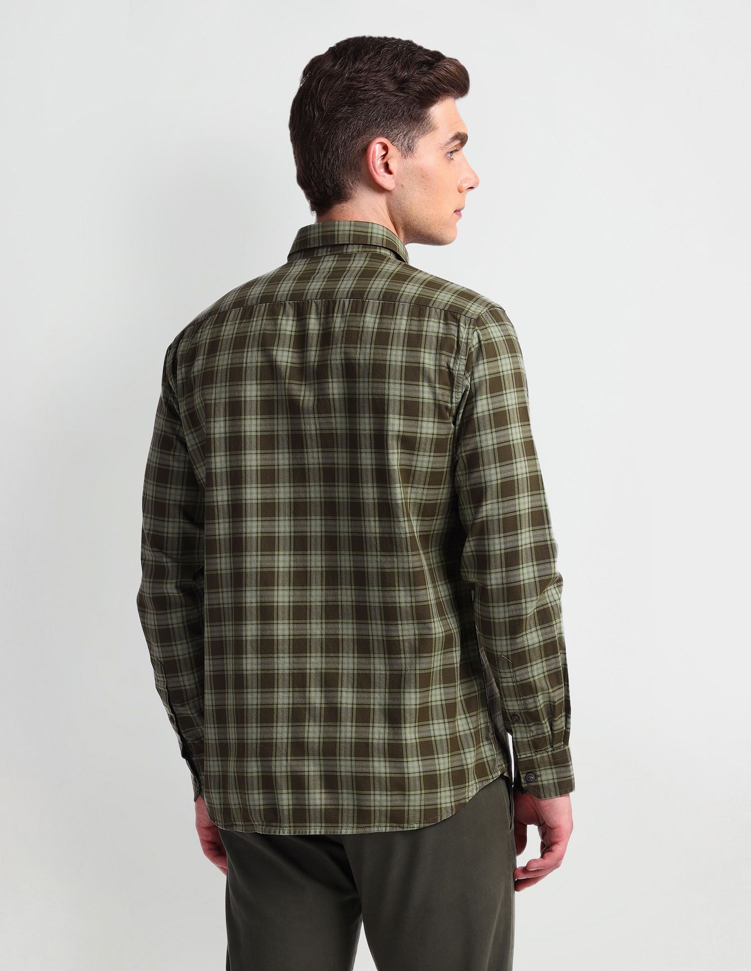 Arrow Sports Tartan Check Cotton Shirt
