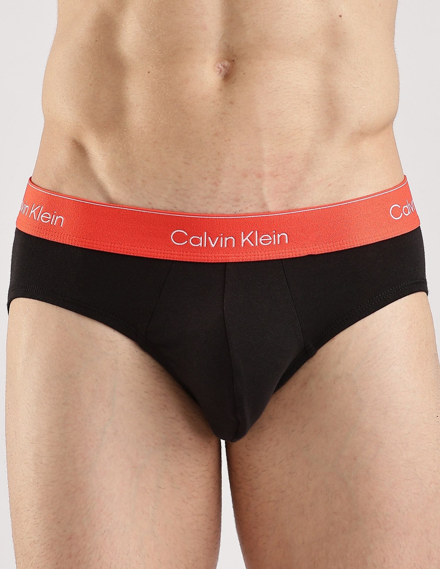 Calvin Klein Underwear Multi-Coloured Solid Mid Rise Brief - Pack Of 3