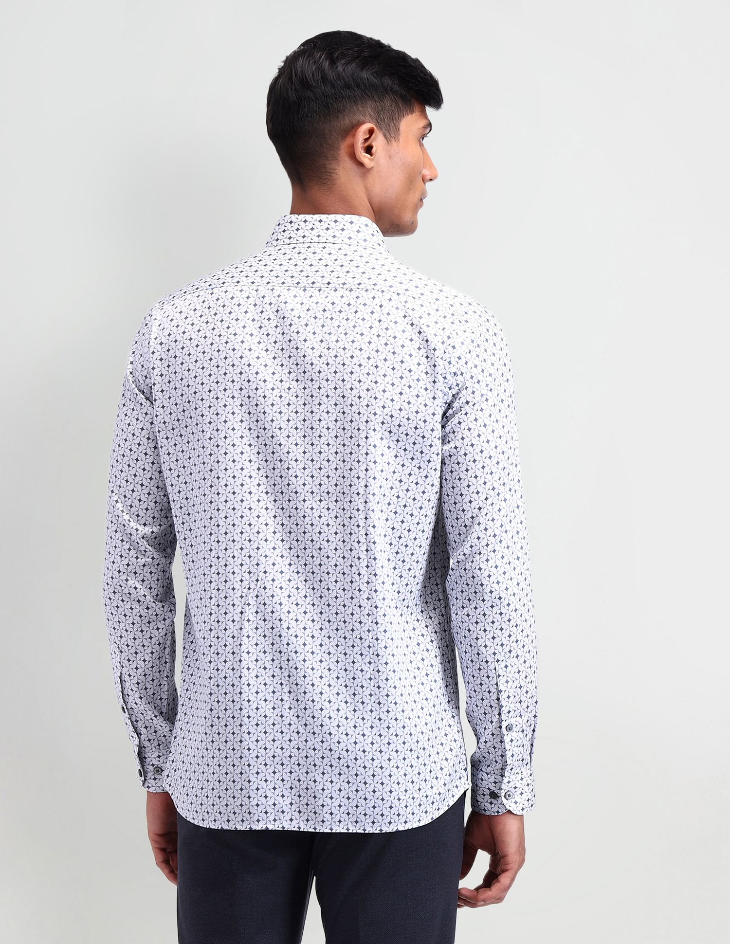 Arrow Newyork Manhattan Slim Fit Satin Shirt