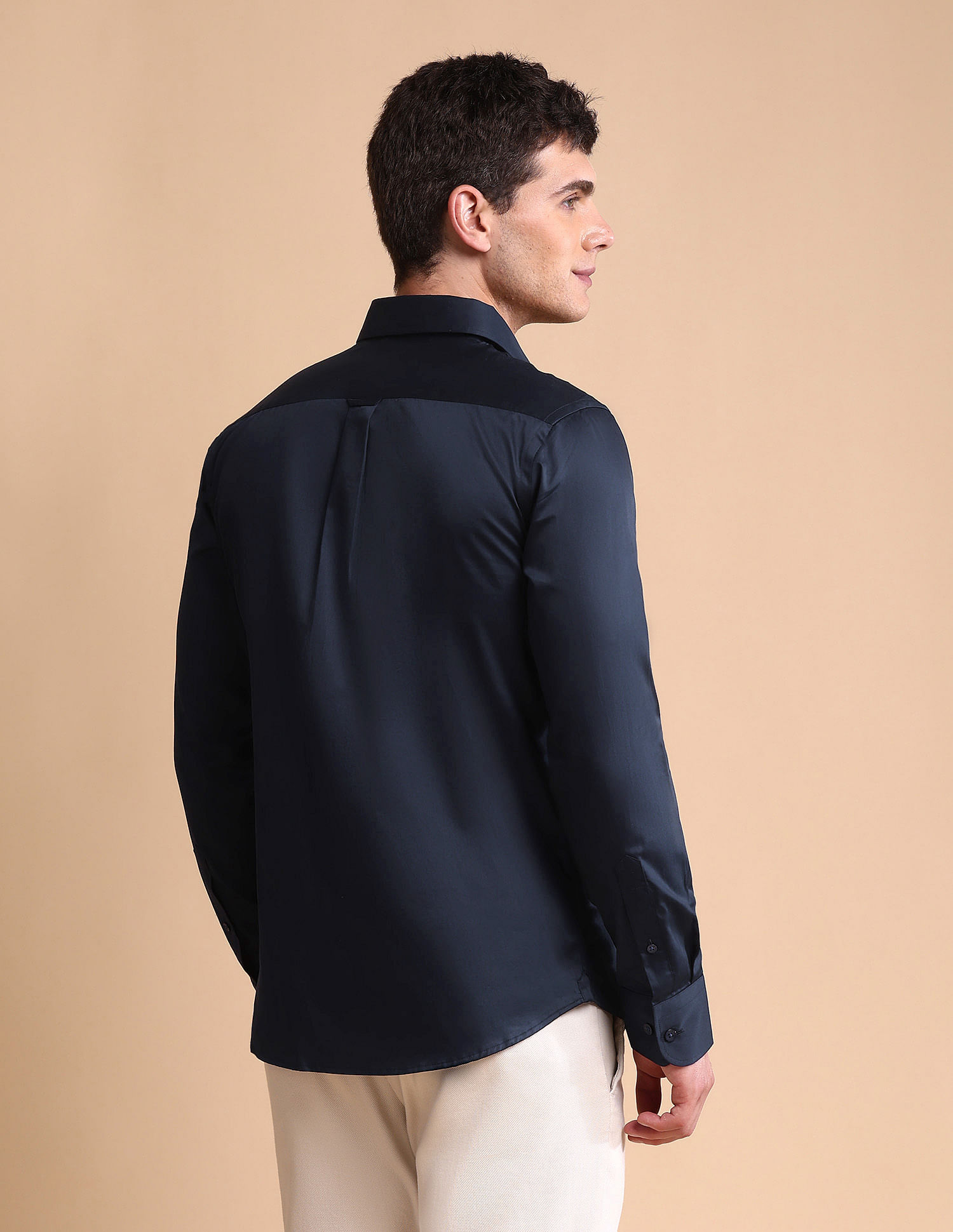 U.S. Polo Assn. Solid Tailored Fit Satin Shirt