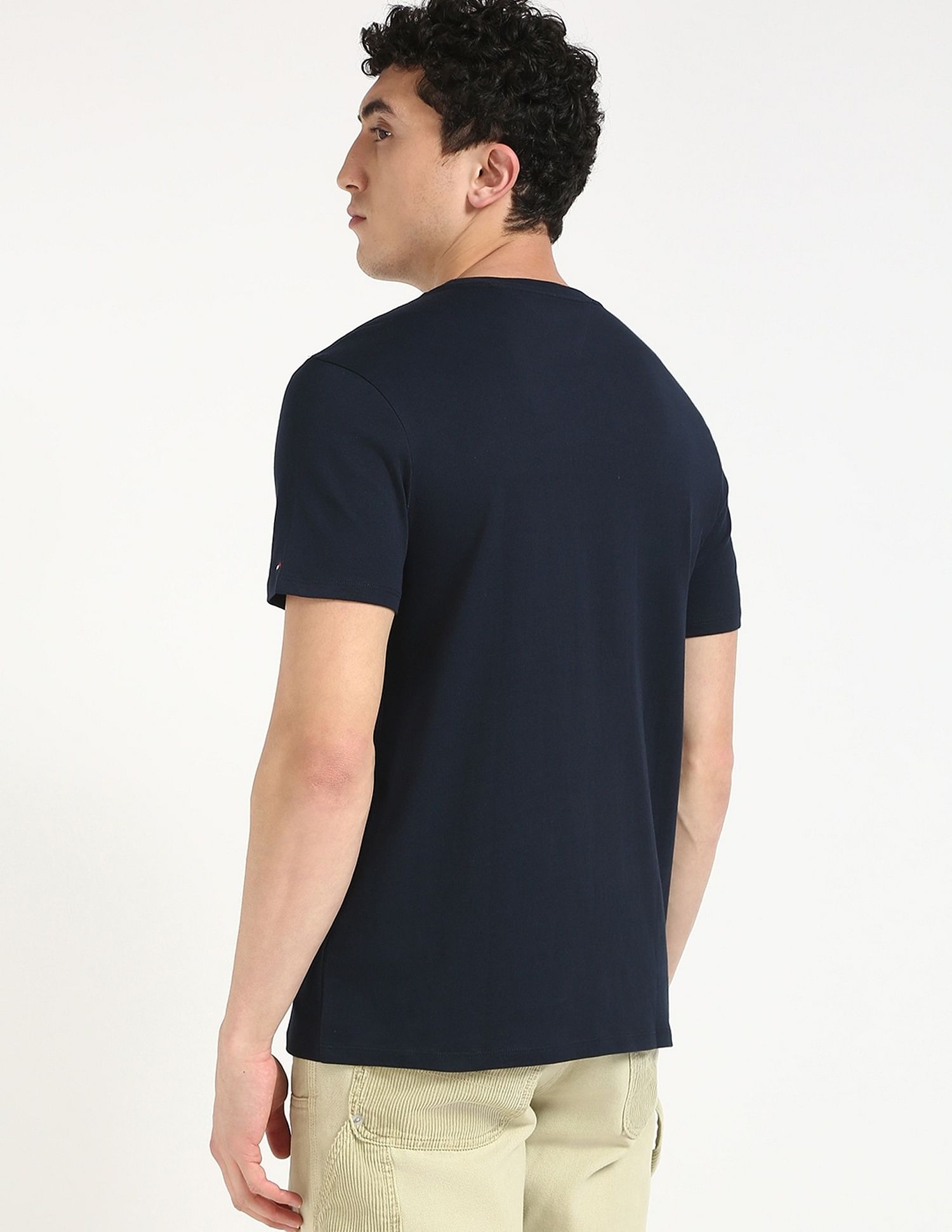 Tommy Hilfiger Embroidered Logo Regular-Fit Cotton T-Shirt