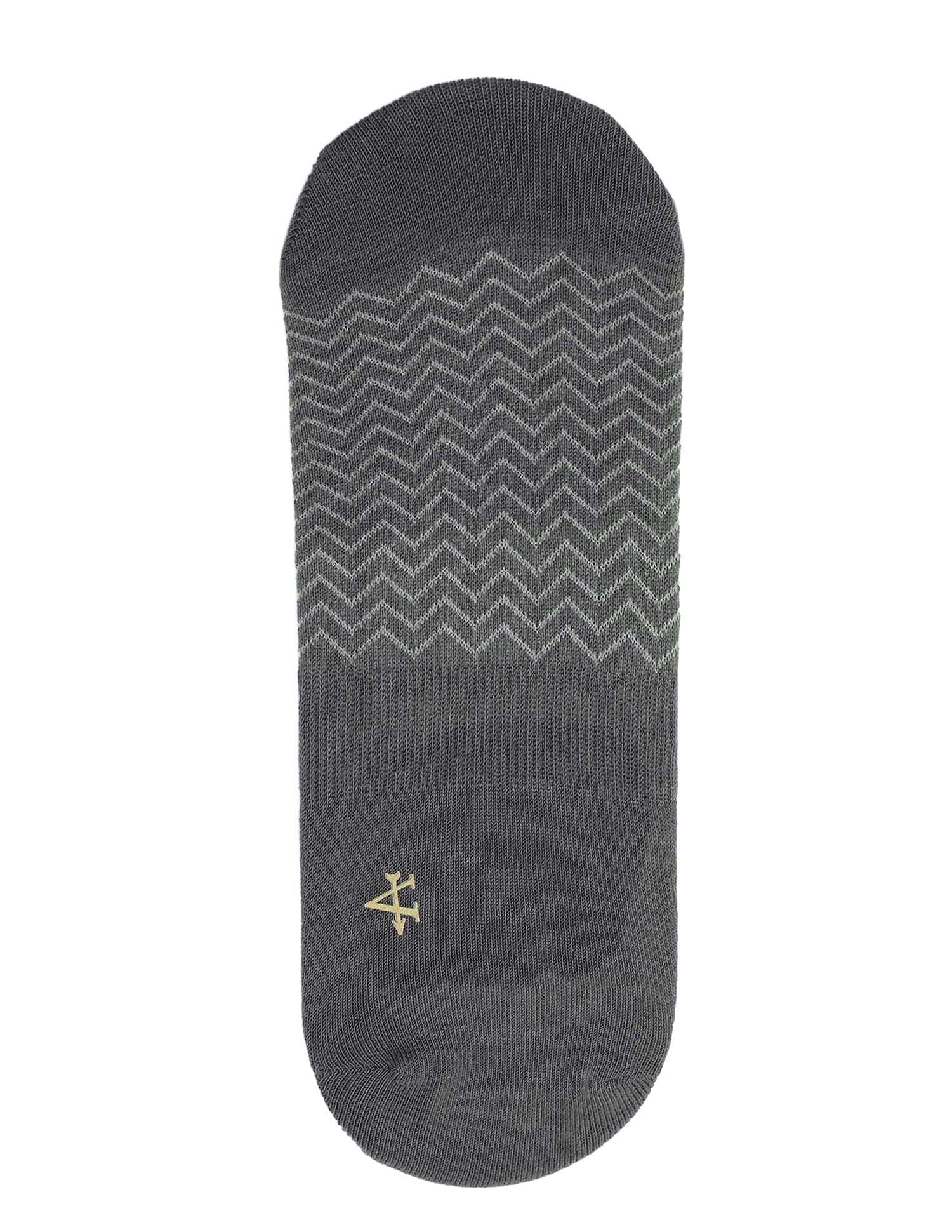 Arrow Mens No Show Printed Cotton Socks - Pack Of 2