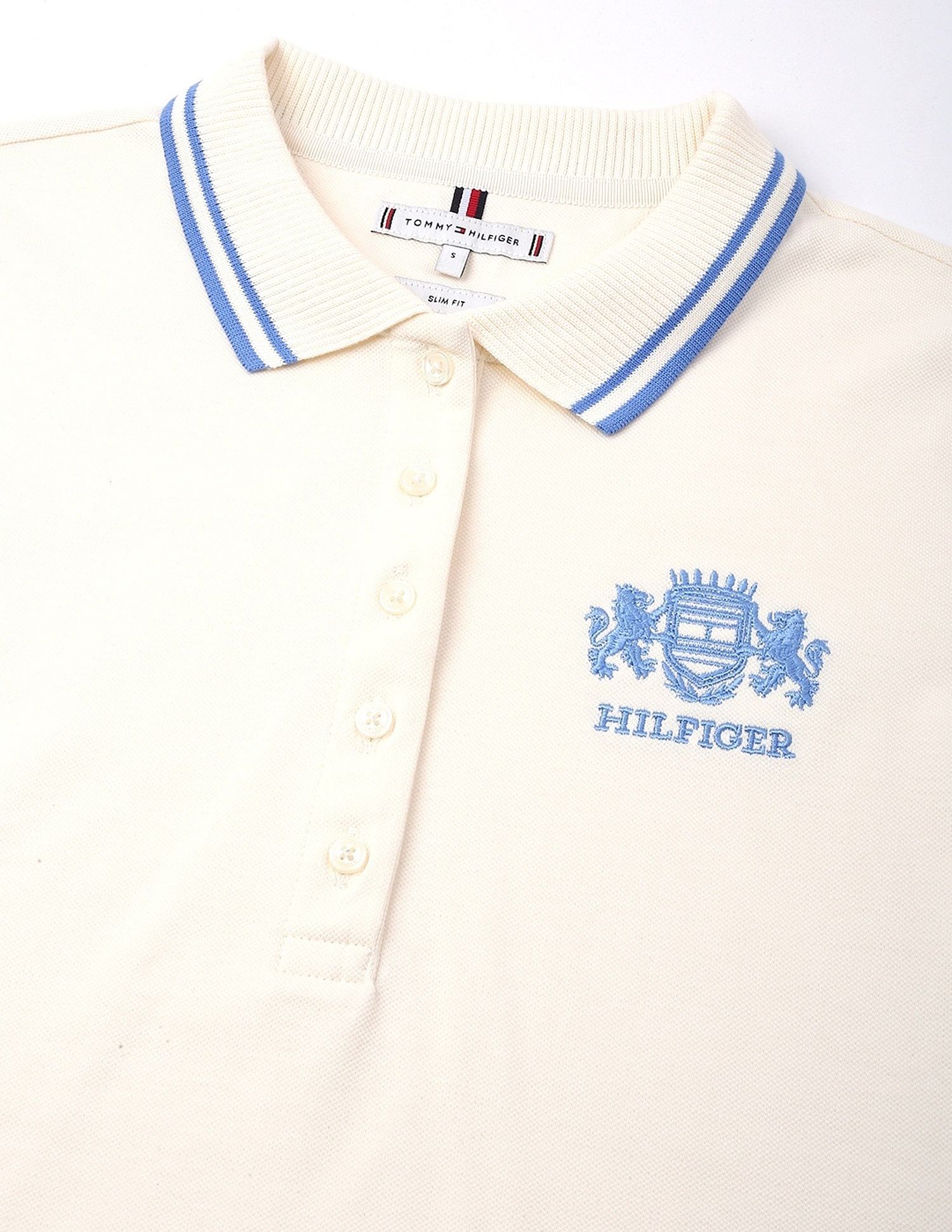 Tommy Hilfiger Embroidered Logo Slim-Fit Cotton Polo T-Shirt