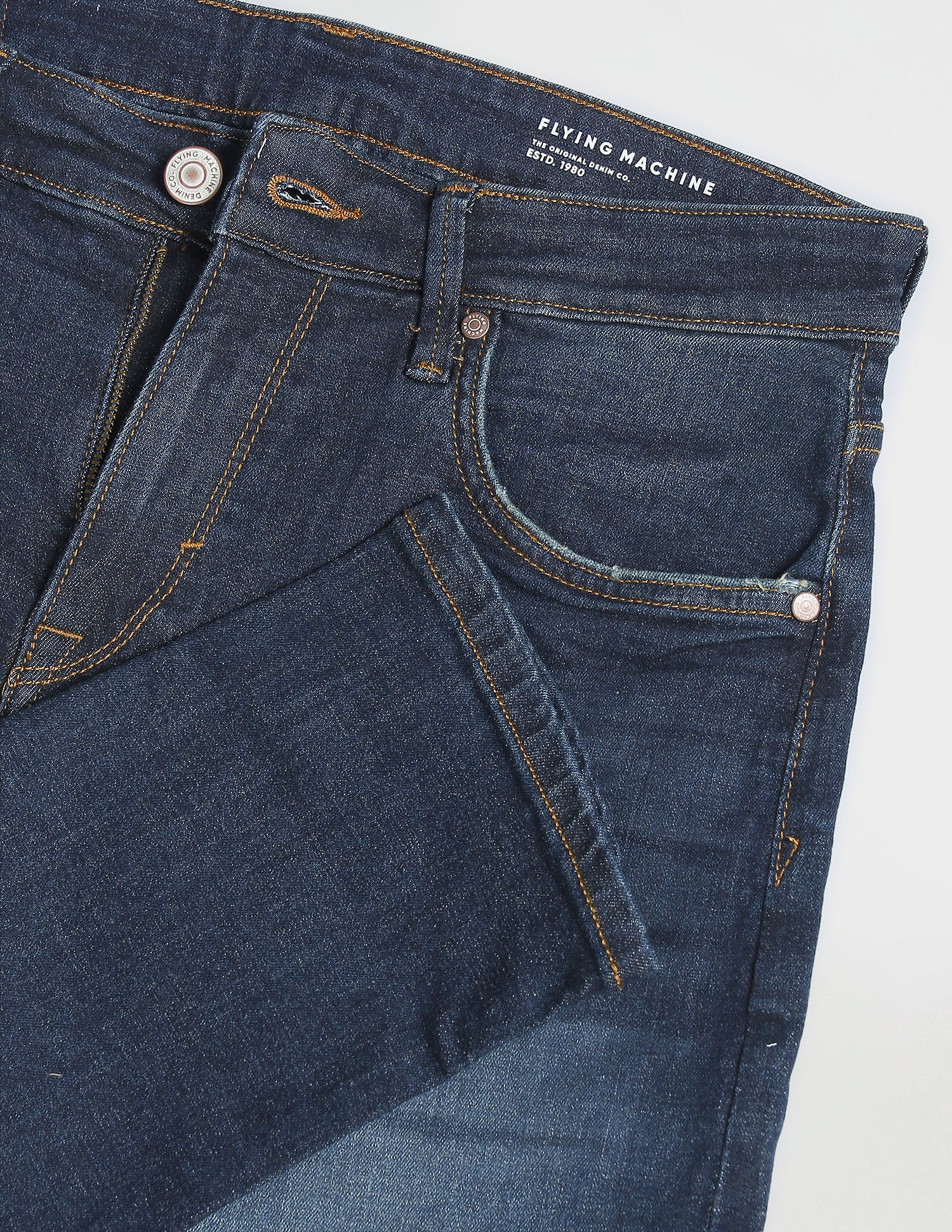 Flying Machine Stone Wash Slim Tapered Fit Jeans