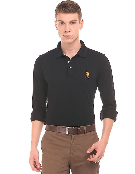 us polo assn long sleeve polo