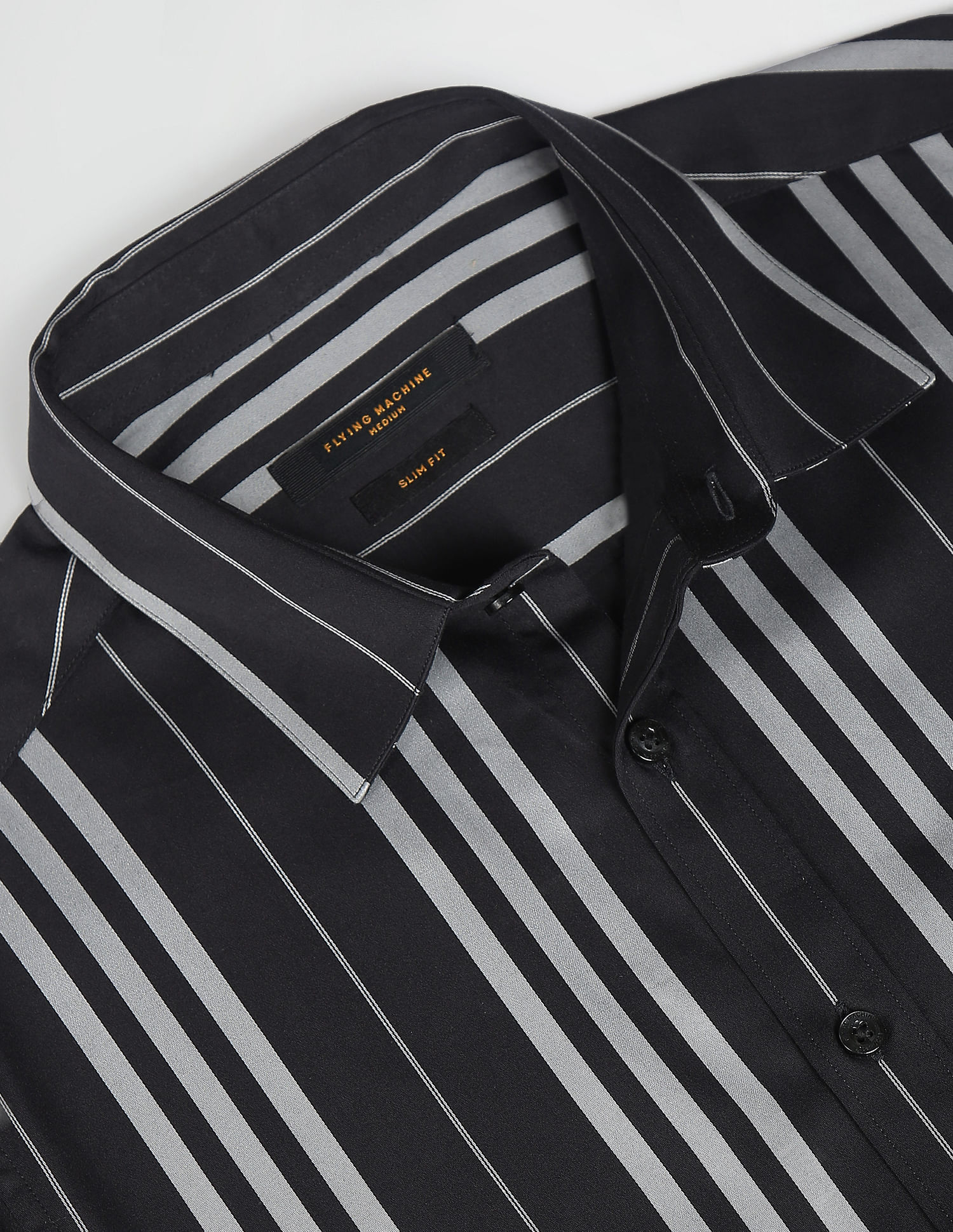 Flying Machine Vertical Stripe Slim Fit Shirt