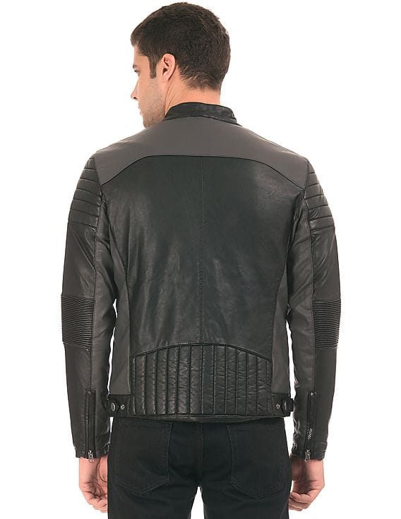 Buy Ed Hardy Men Padded Colour Blocked Biker Jacket - NNNOW.com