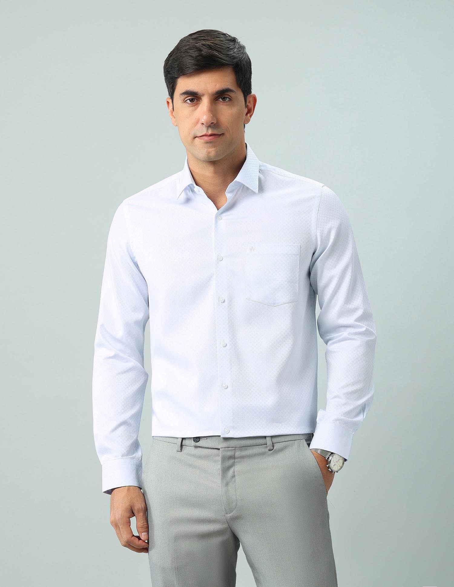Arrow Manhattan Slim Fit Solid Shirt