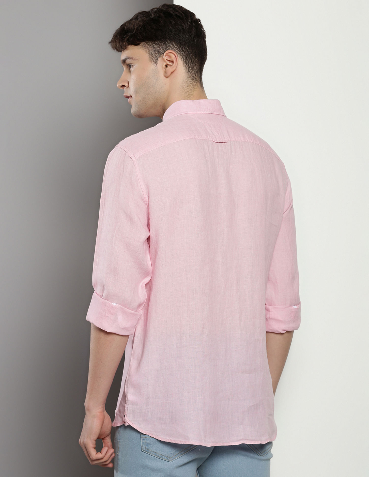 Tommy Hilfiger Solid Pigment Dyed Linen Shirt