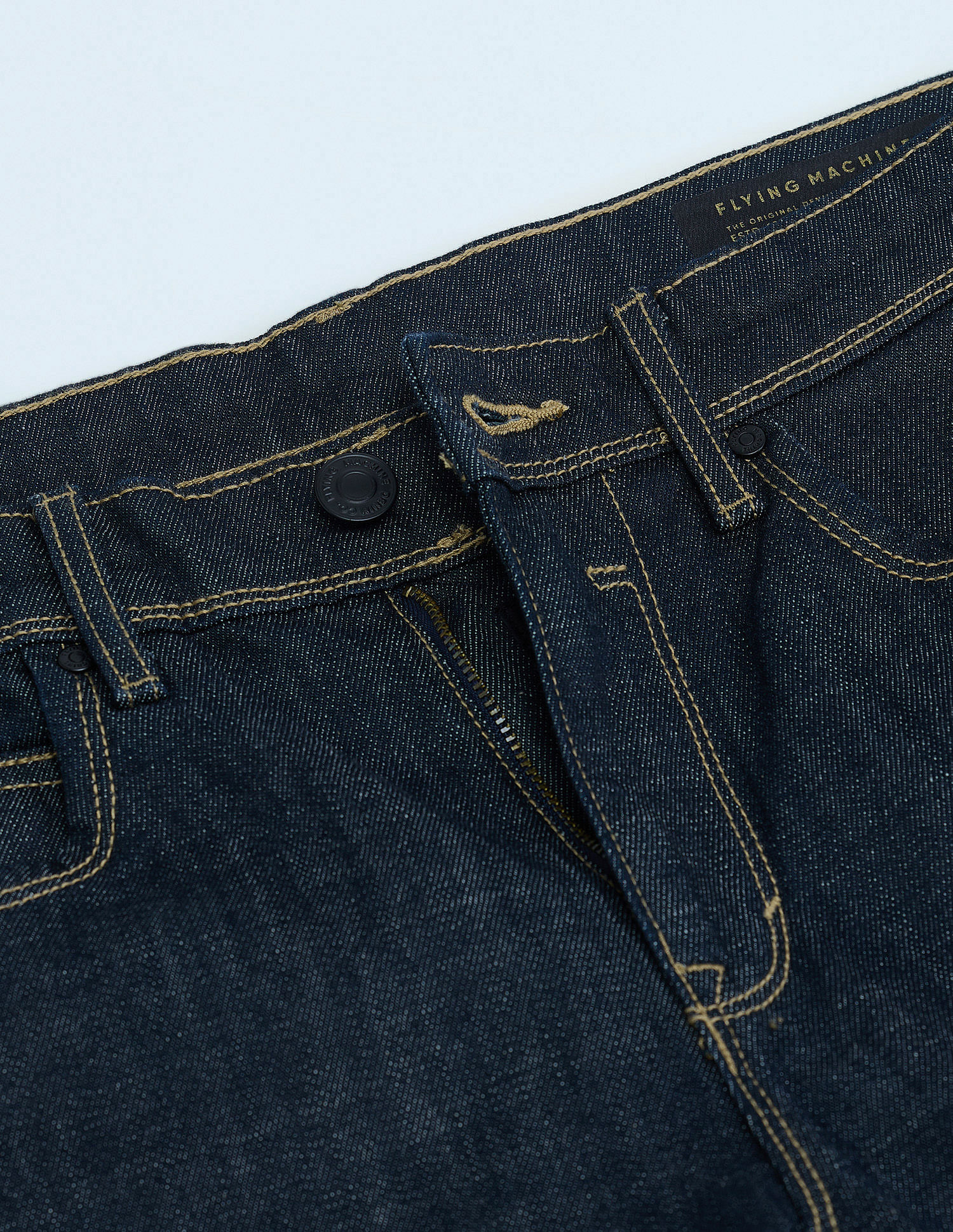 Flying Machine Slash Slim Tapered Rinsed Jeans