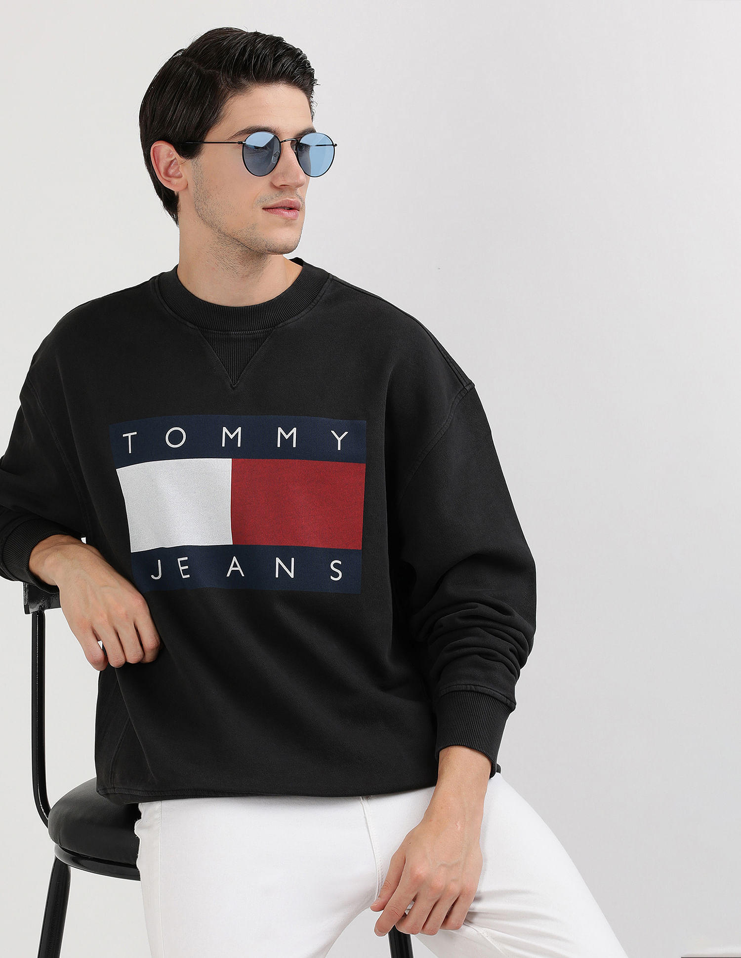 Tommy Hilfiger Brand Print Relaxed Sweatshirt