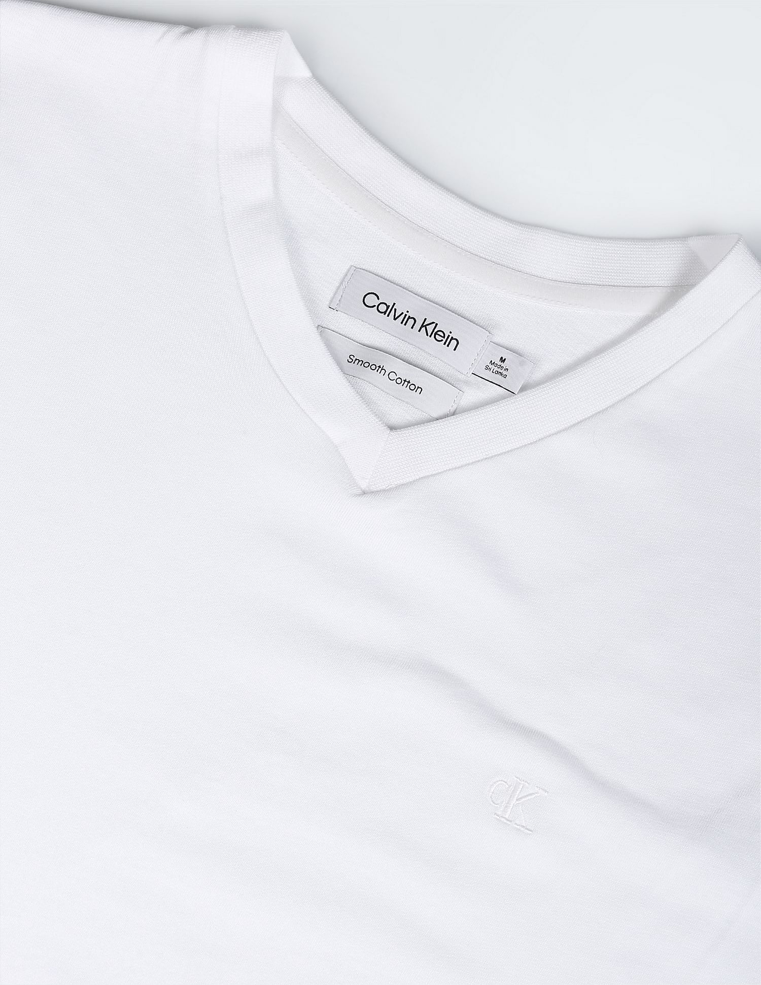 Calvin Klein Smooth Cotton Solid T-Shirt