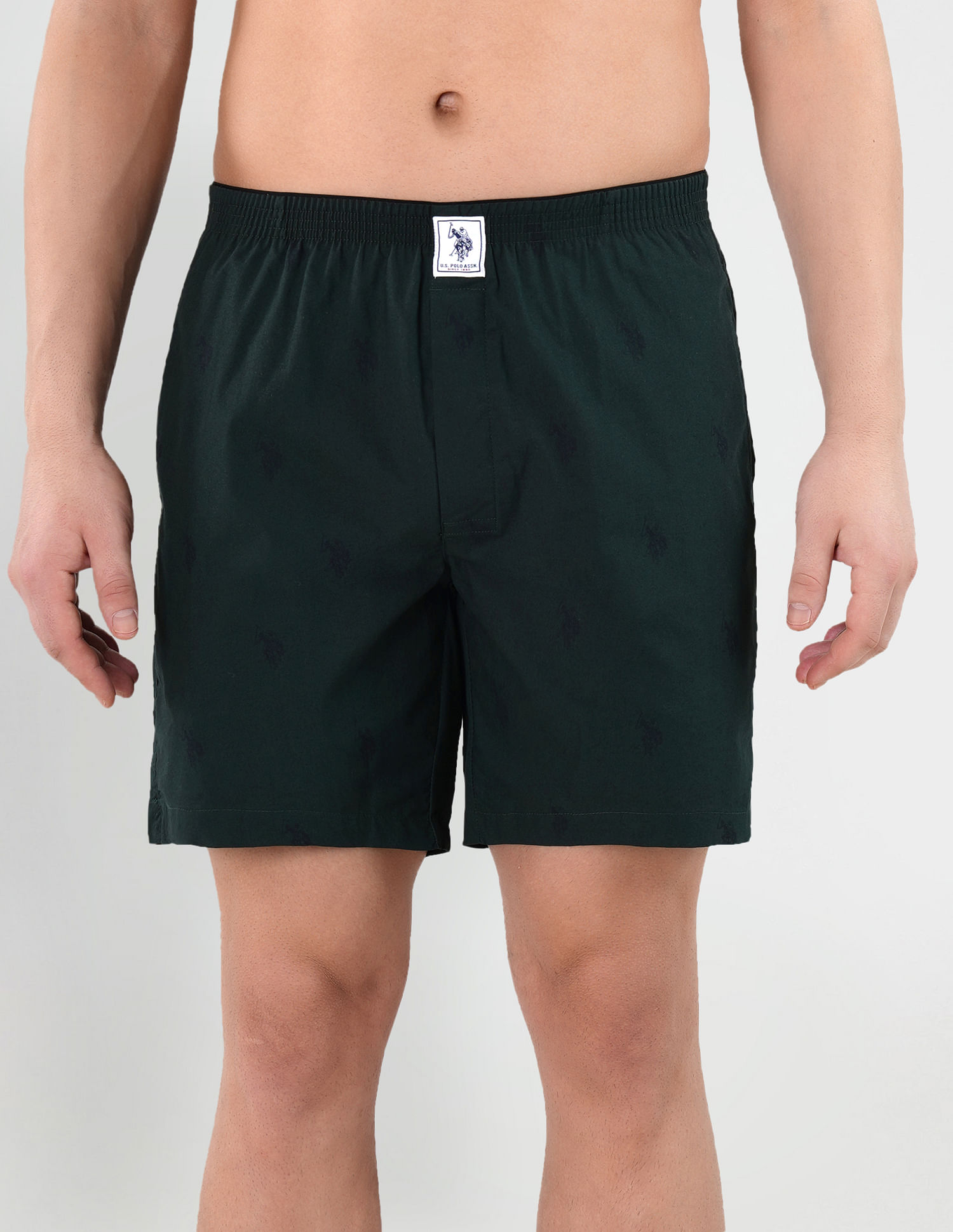 Buy USPA Innerwear Relaxed Fit Printed IYAB Boxers - Pack Of 1 - NNNOW.com