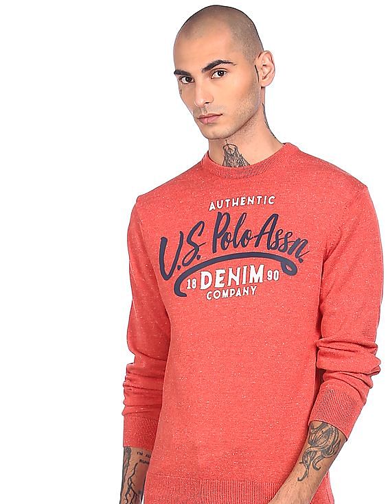 U.S. Polo Assn. Denim Co. Brand Print Sweater