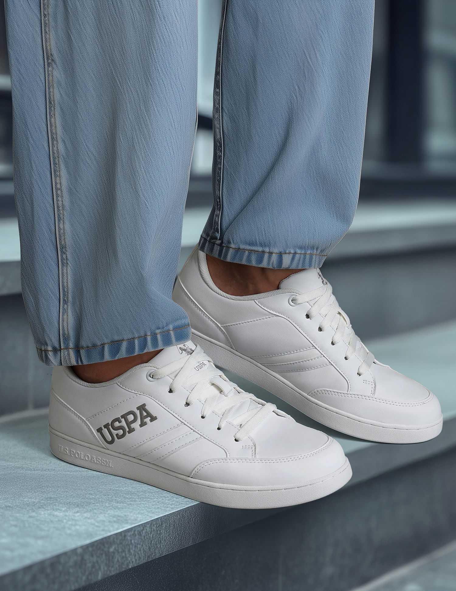 U.S. Polo Assn. Round Toe Solid Gala Sneakers