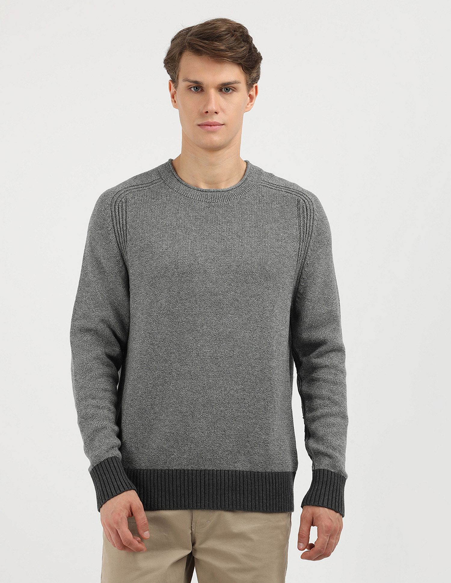 Tommy Hilfiger Mouline Fisherman Crew Neck Sweater