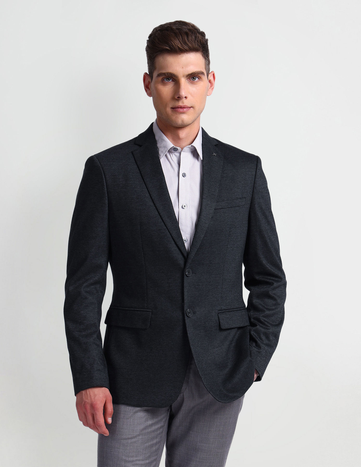 Arrow Zero Calorie Slim Fit Knit Blazer