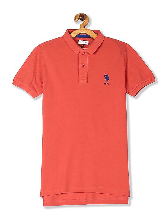 U.S. Polo Assn. Kids Solid Pique Polo Shirt