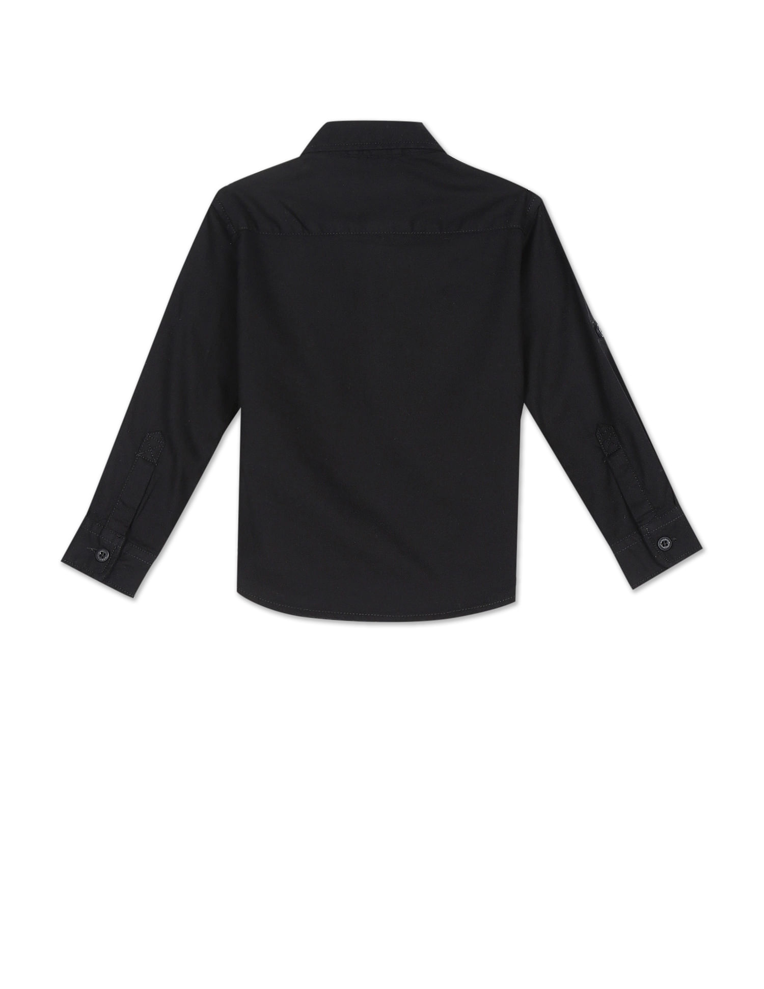U.S. Polo Assn. Kids Boys Spread Collar Solid Shirt