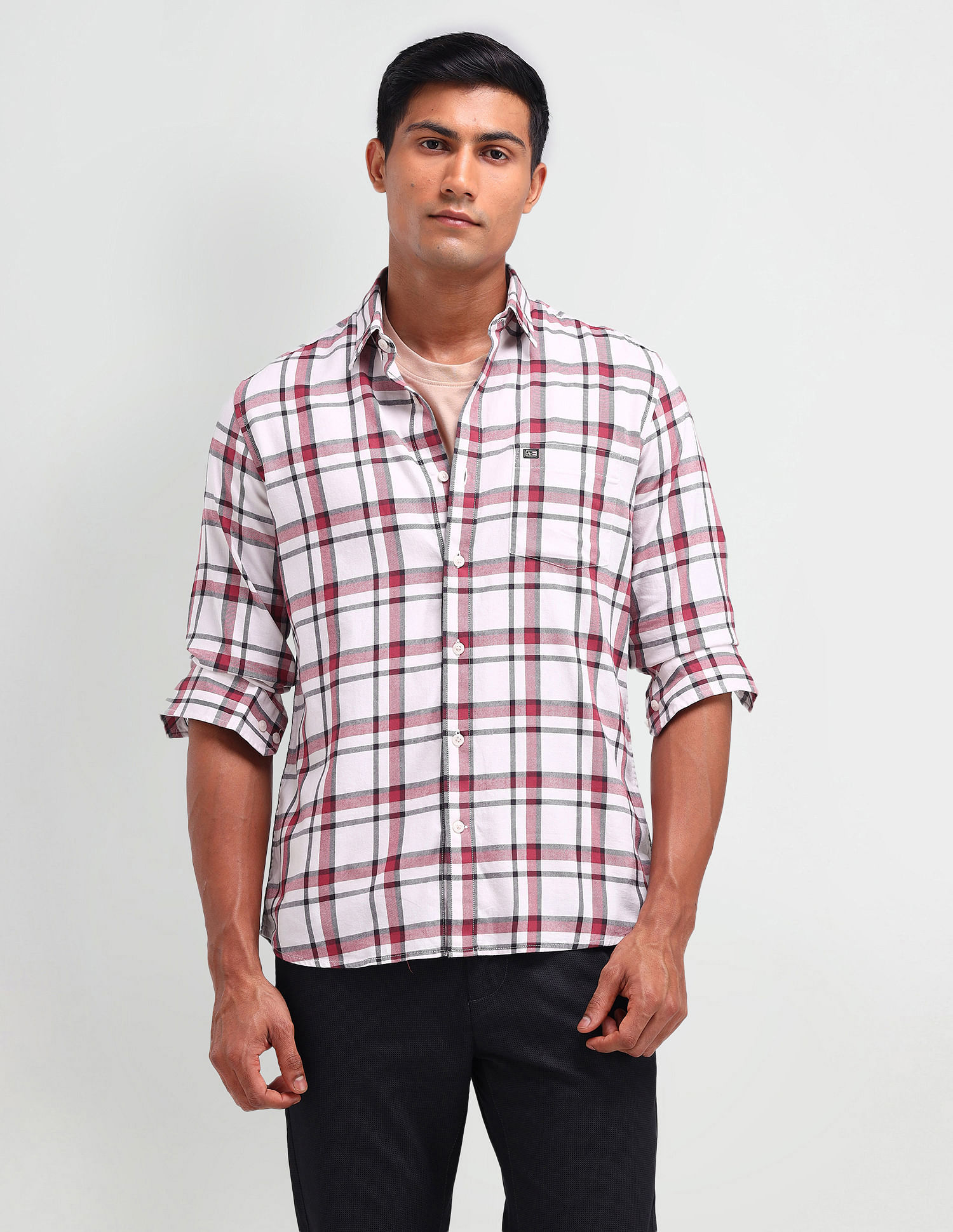 Arrow Sport Manhattan Slim Fit Twill Shirt