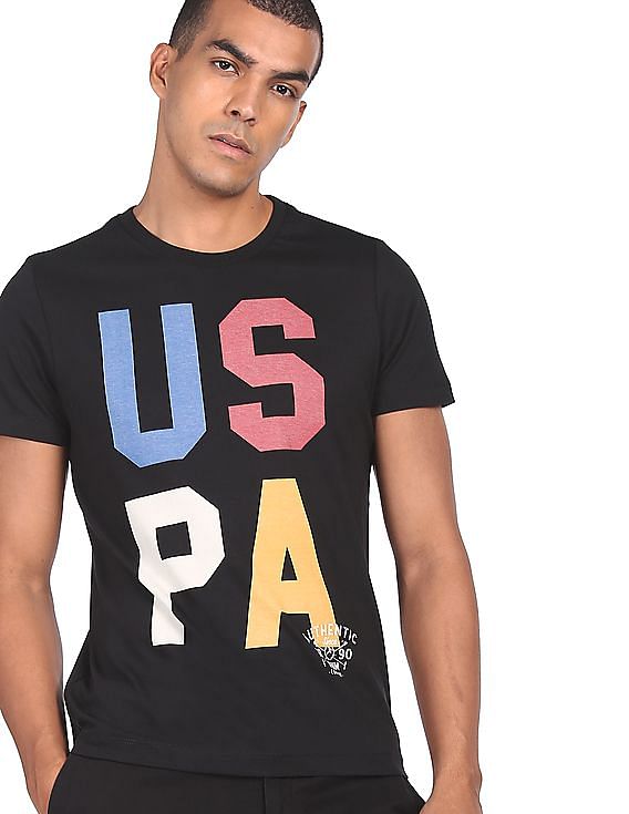 Buy U.S. Polo Assn. Denim Co. Cotton All Over Print T-Shirt - NNNOW.com