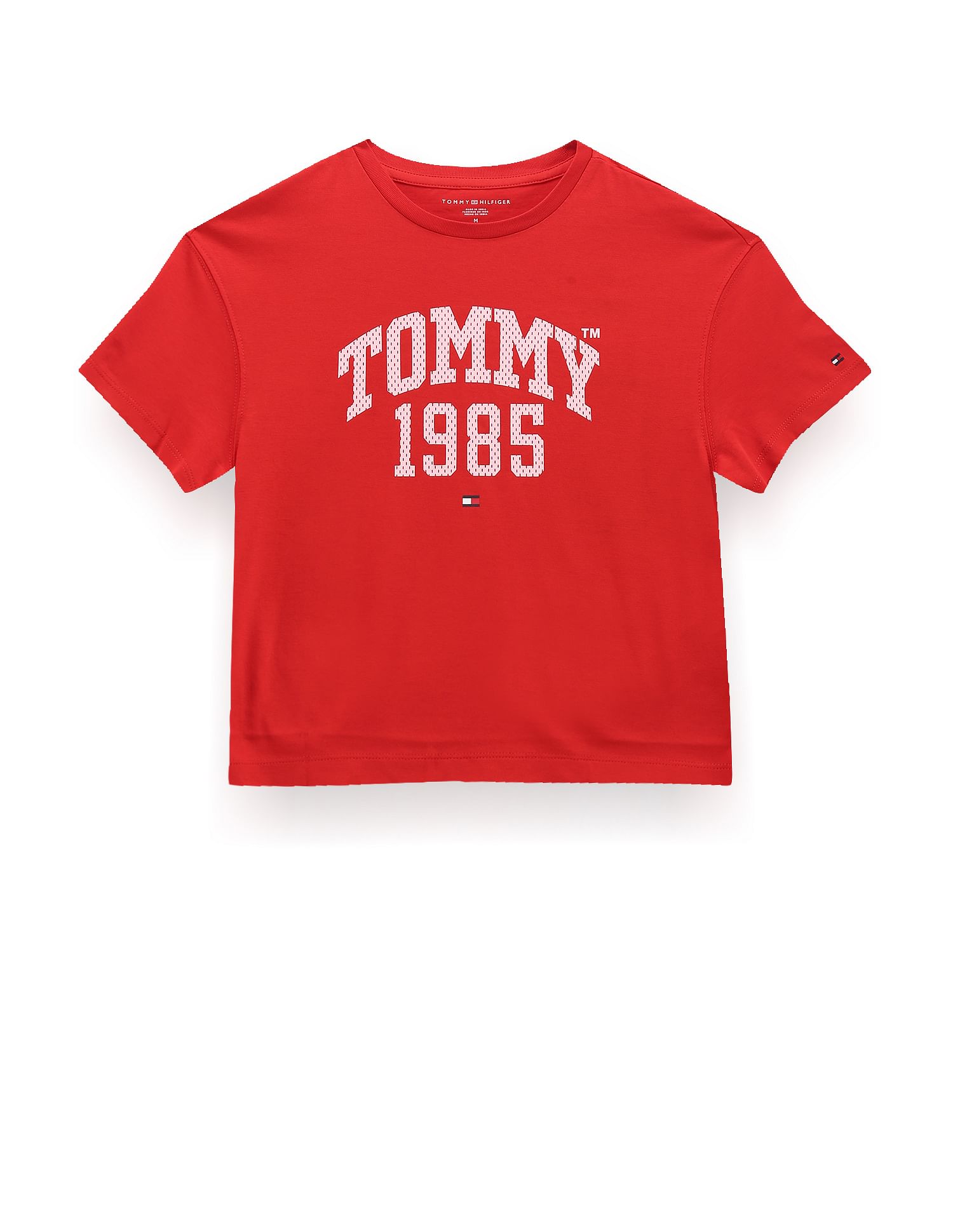 Buy Tommy Hilfiger Kids Girls Varsity Print T Shirt NNNOW